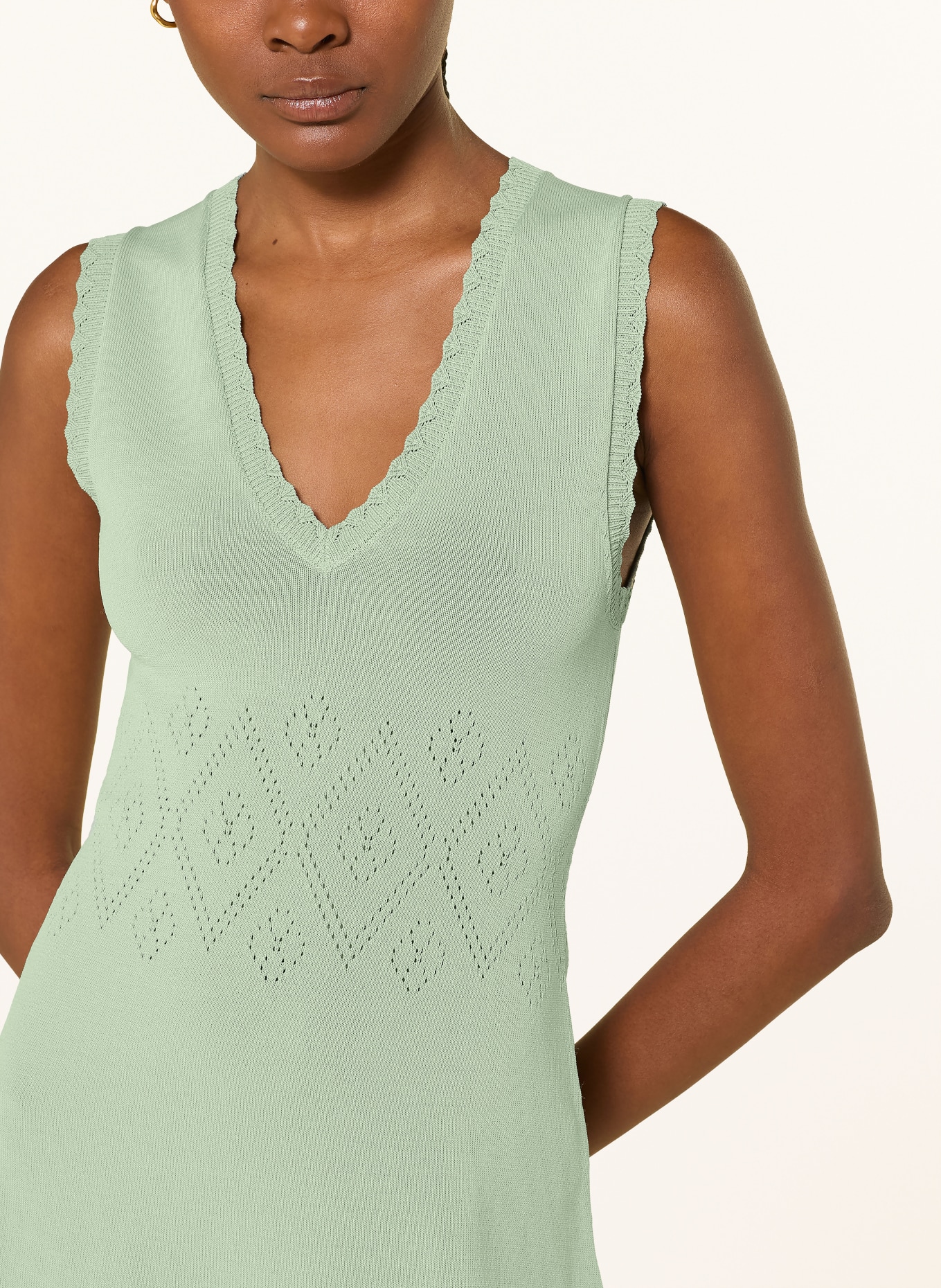 OH APRIL Sukienka z dzianiny SARI: JASNOZIELONY