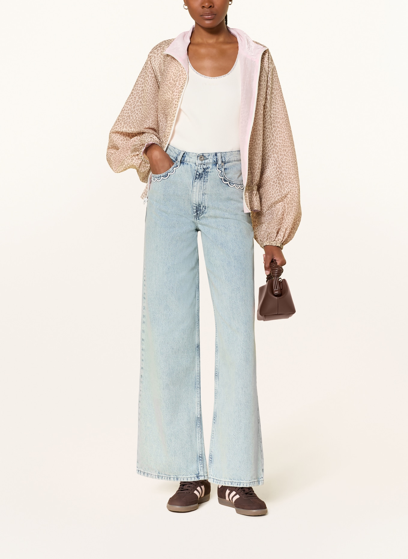 OH APRIL Wid Leg Jeans ALINE: 2021 Light Blue Wash