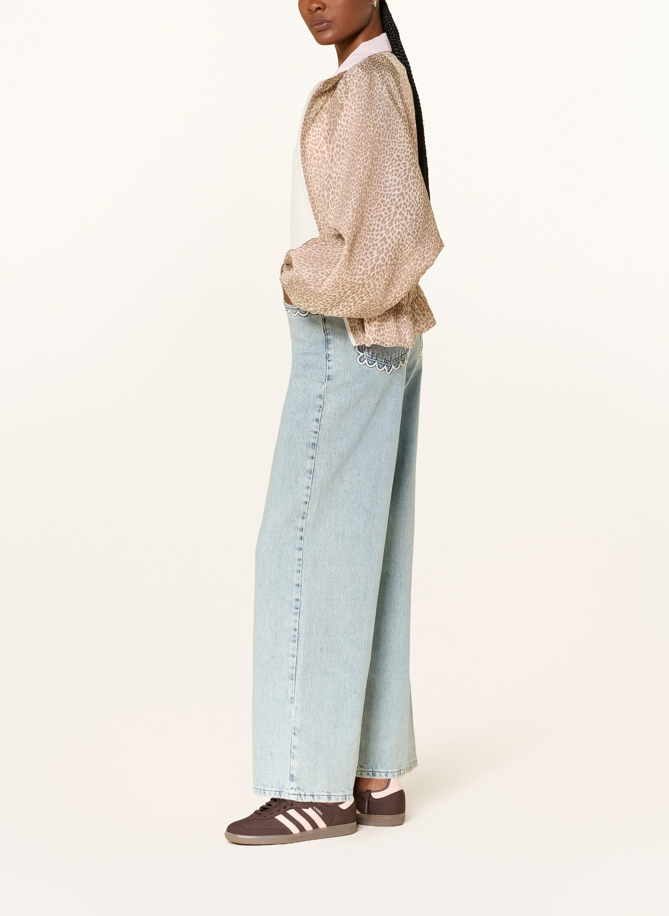OH APRIL Wid Leg Jeans ALINE: 2021 Light Blue Wash