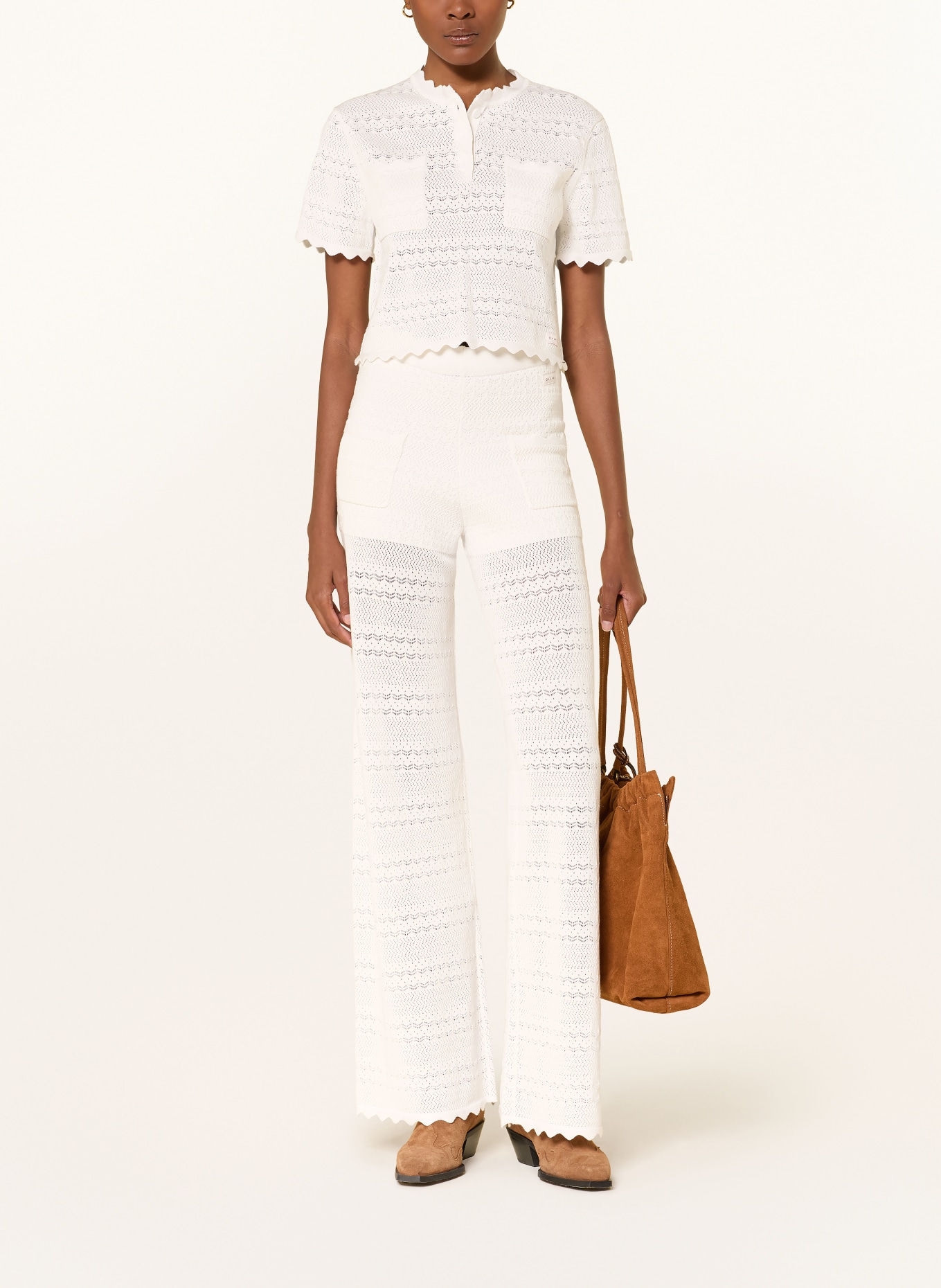 OH APRIL Polo en maille SERIN: BLANC