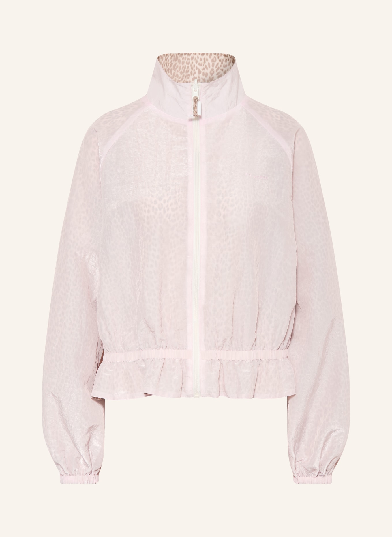 OH APRIL Obratná bunda MAREN: RŮŽOVÁ / SVĚTLE HNĚDÁ / HNĚDÁ