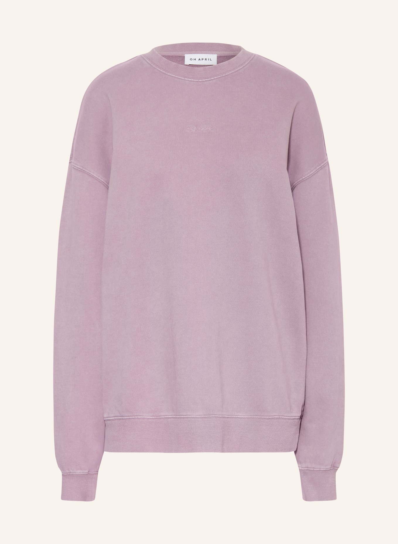 OH APRIL Bluza oversize FARMERS MARKET: LILA / JASNOFIOLETOWY / BIAŁY
