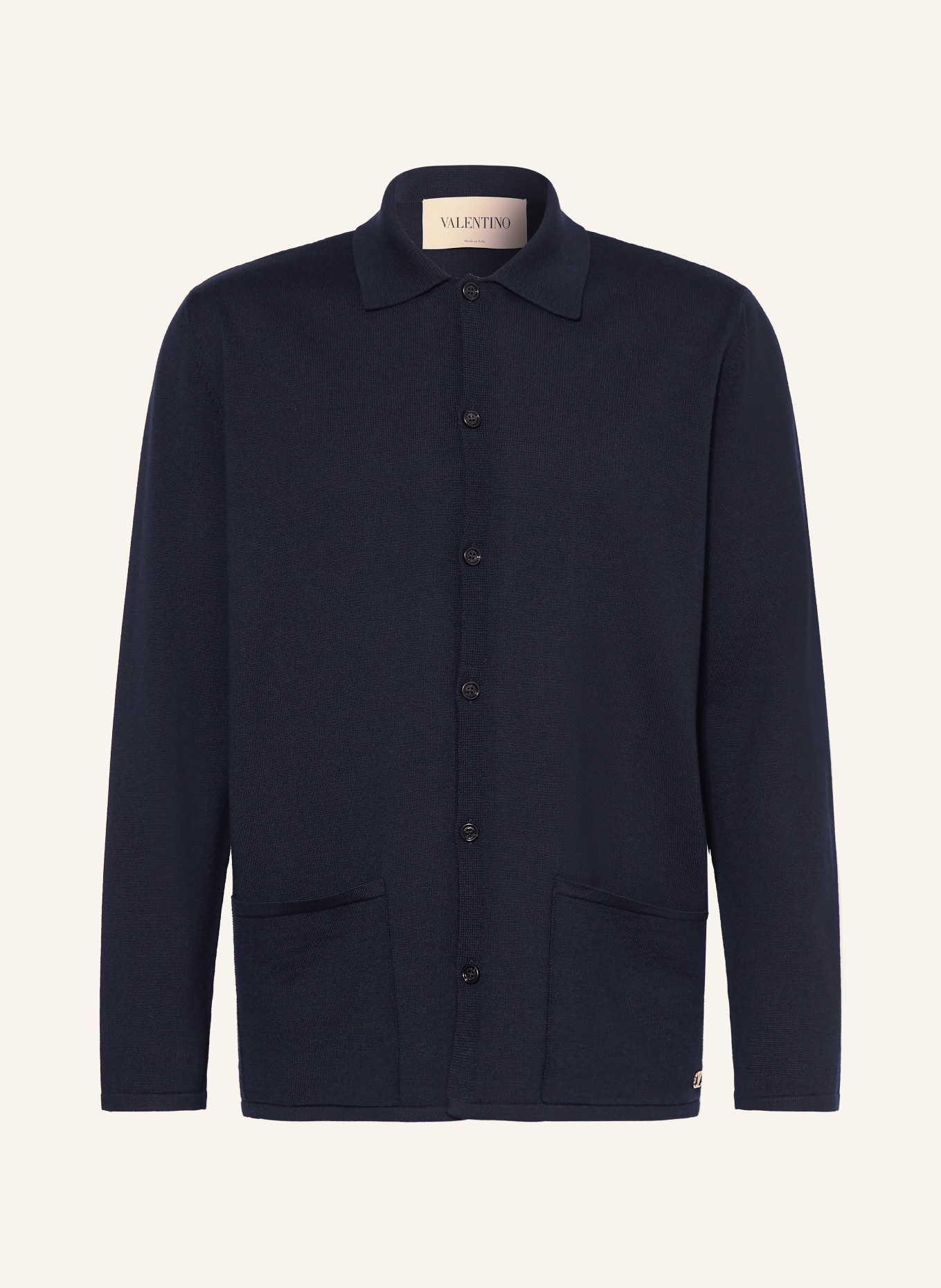 VALENTINO Cardigan VLOGO SIGNATURE: BLEU FONCÉ