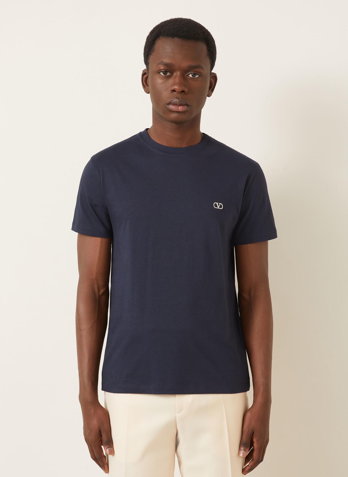 VALENTINO T-Shirt VLOGO SIGNATURE: DUNKELBLAU