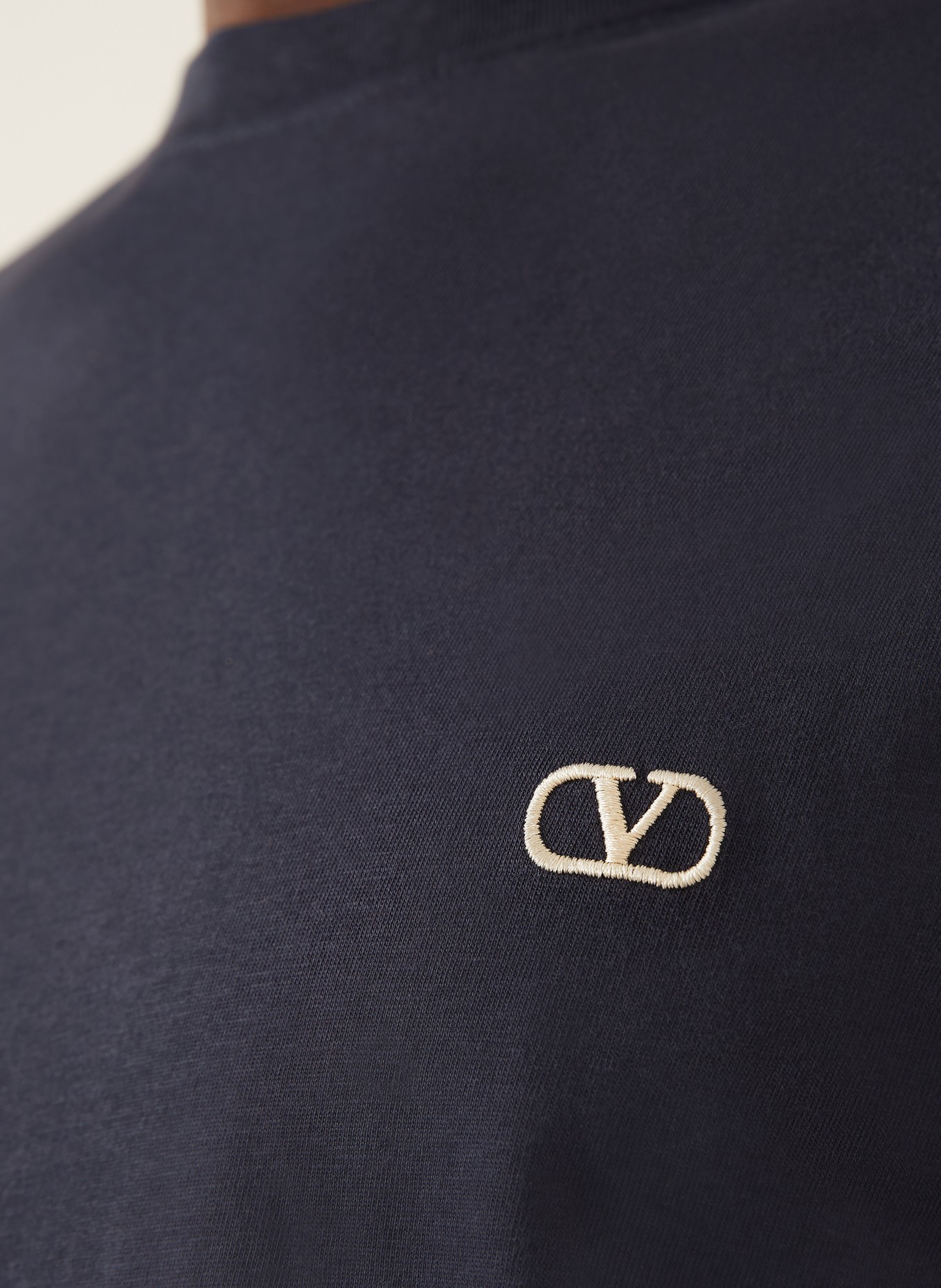 VALENTINO T-Shirt VLOGO SIGNATURE: DUNKELBLAU