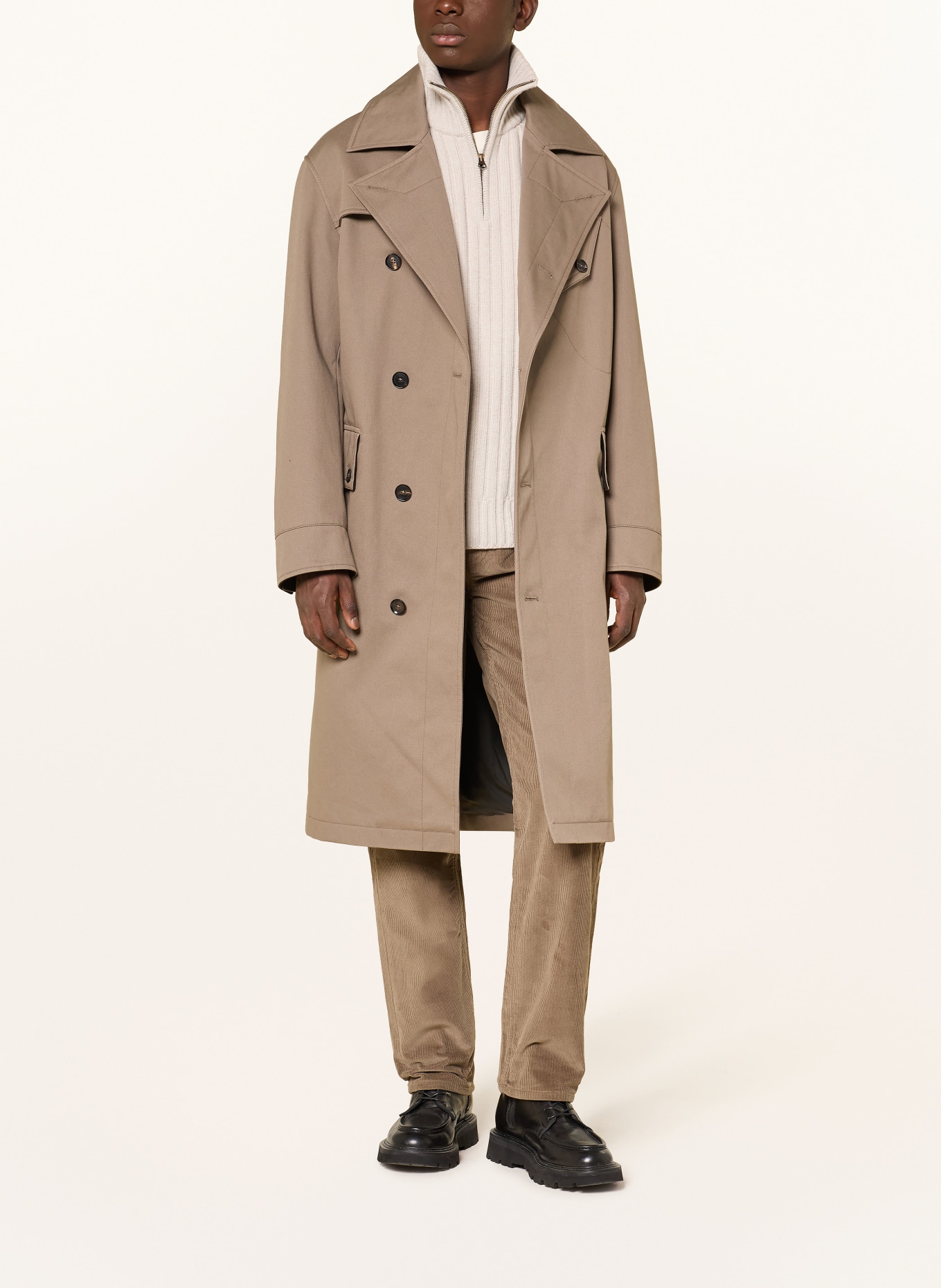 BELSTAFF SUPERSENIA Trench Coat: BEIGE