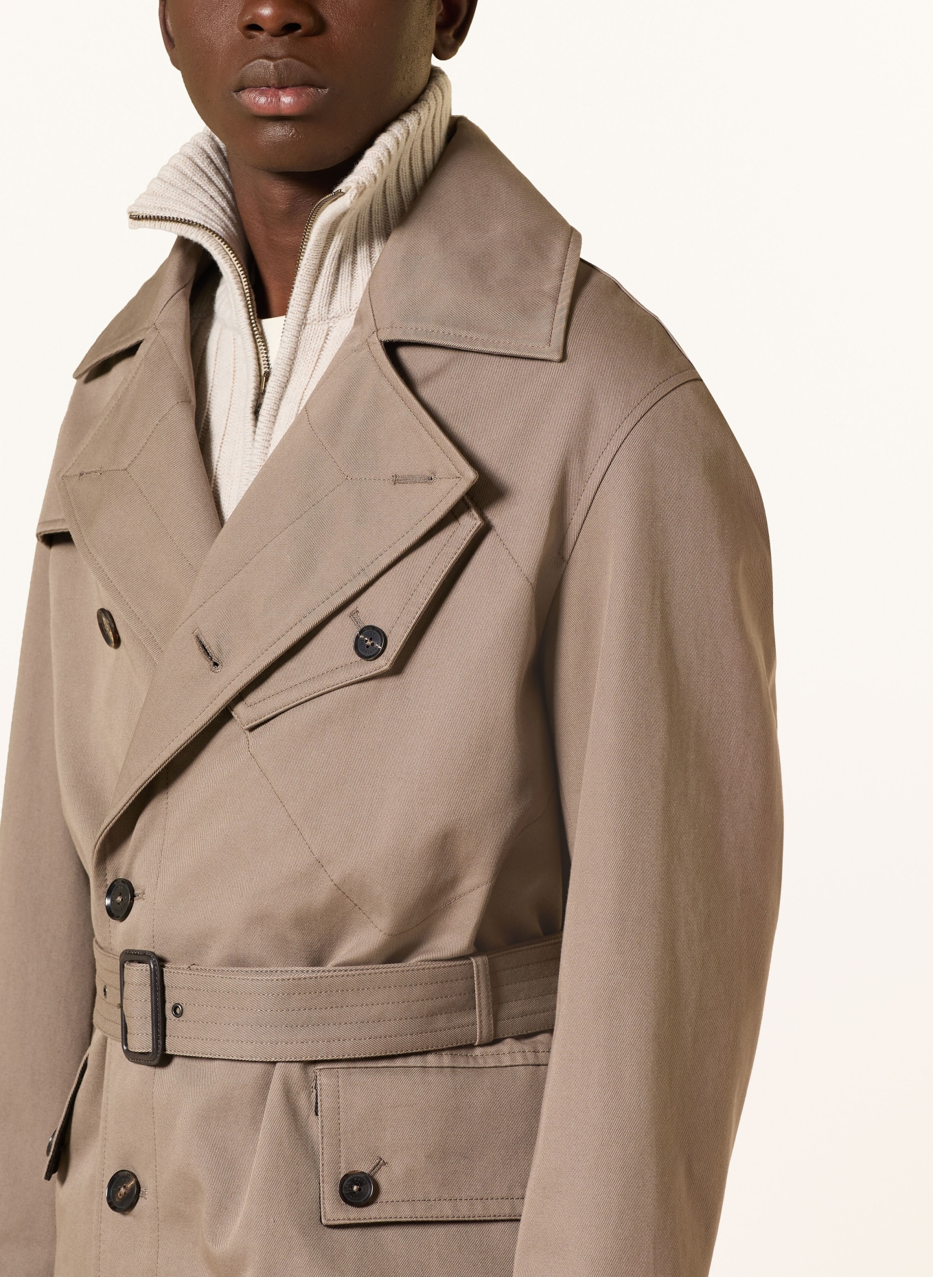 BELSTAFF SUPERSENIA Trench Coat: BEIGE