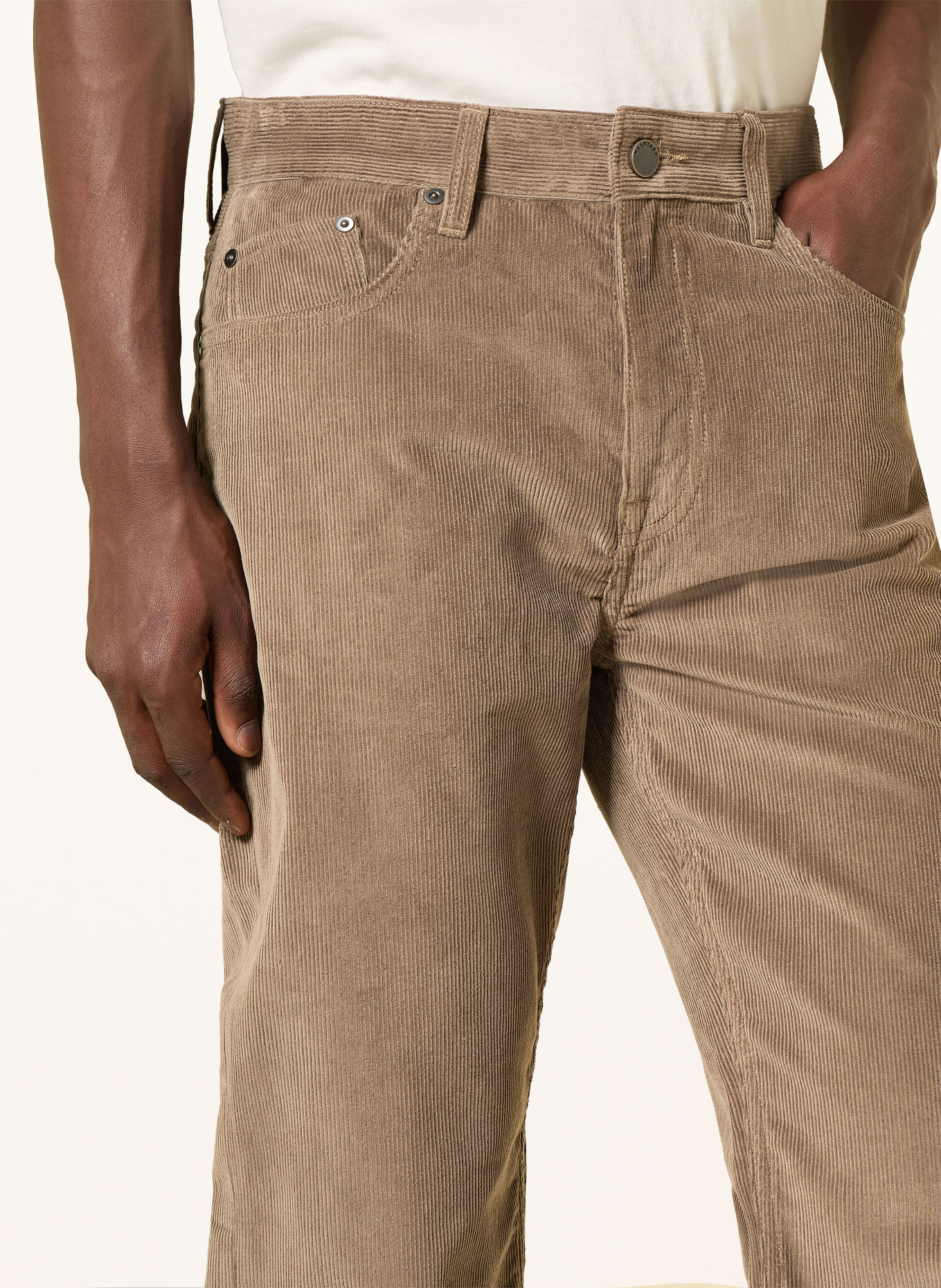 BELSTAFF Manšestrové kalhoty TRENTHAM Regular Fit: DSTTP Dusty Taupe