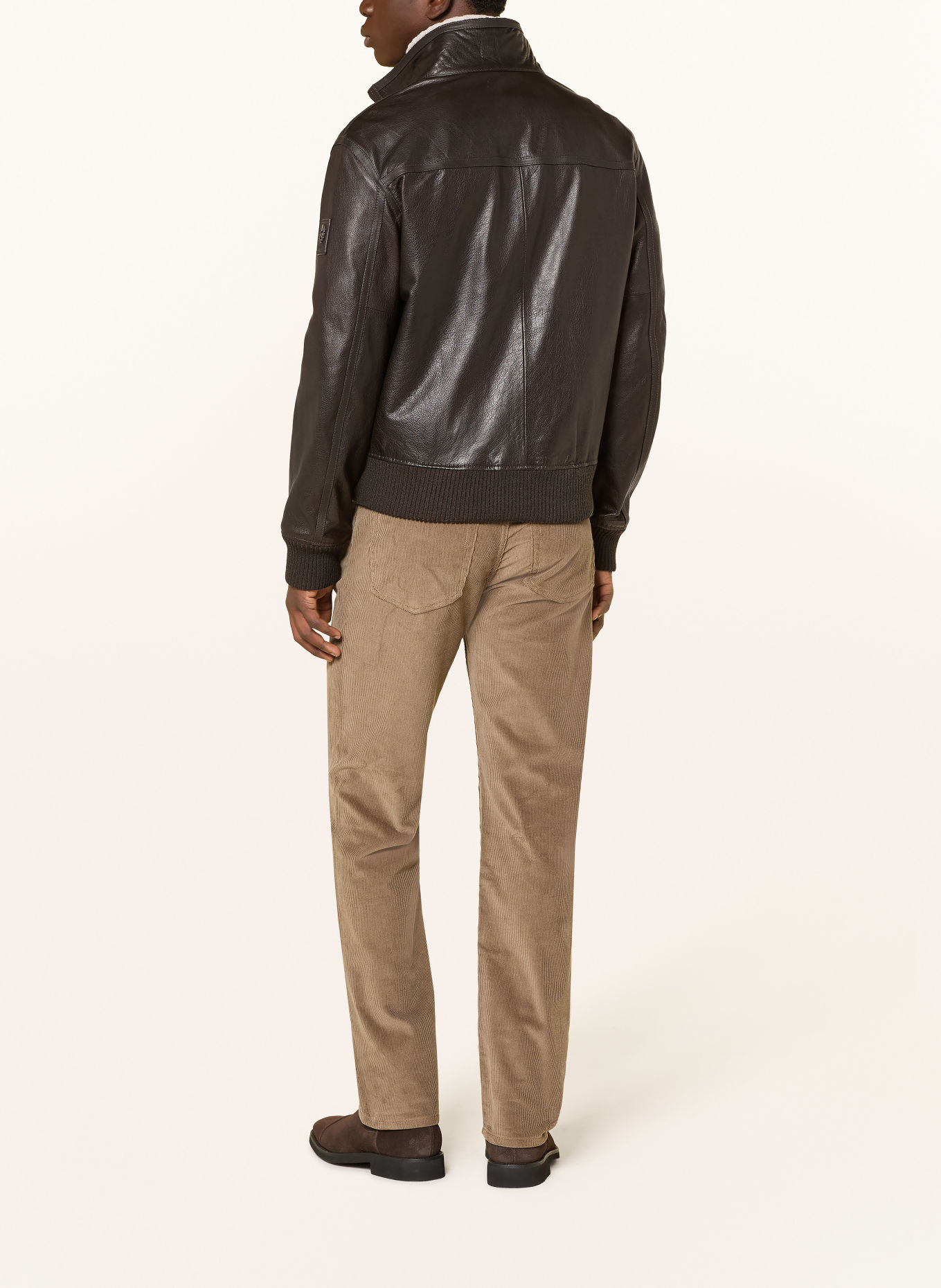 BELSTAFF Leren jas WINCHESTER: MARRON FONCÉ