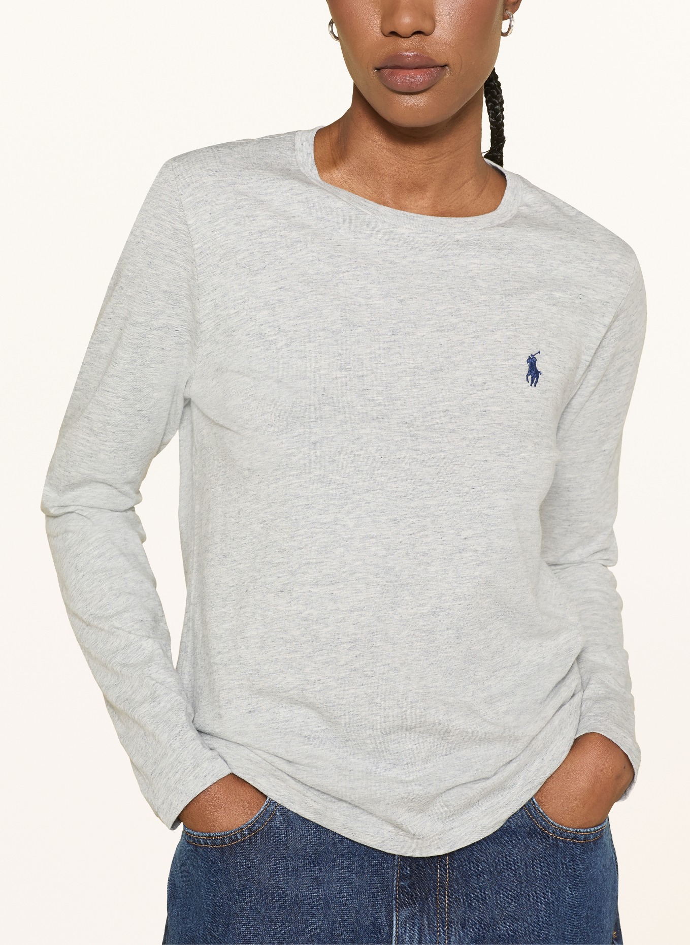 POLO RALPH LAUREN Longsleeve: GRAU