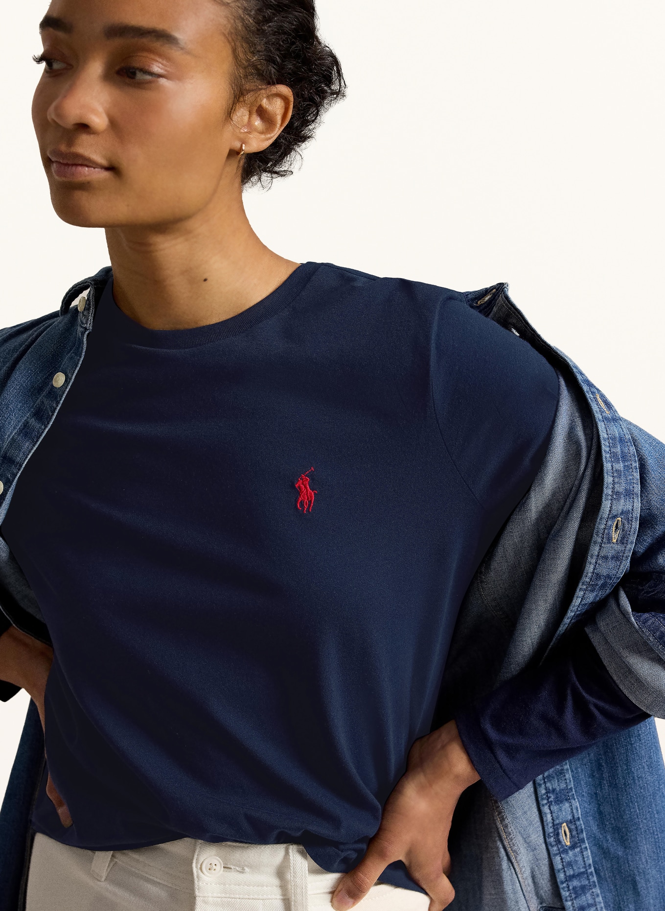 POLO RALPH LAUREN Longsleeve: DUNKELBLAU