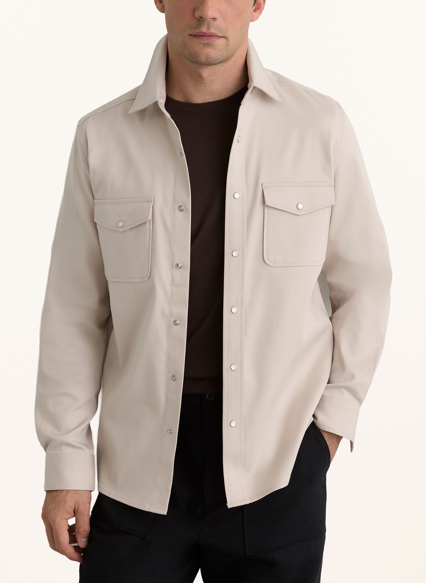 REISS Overshirt MCRAE: CRÈME
