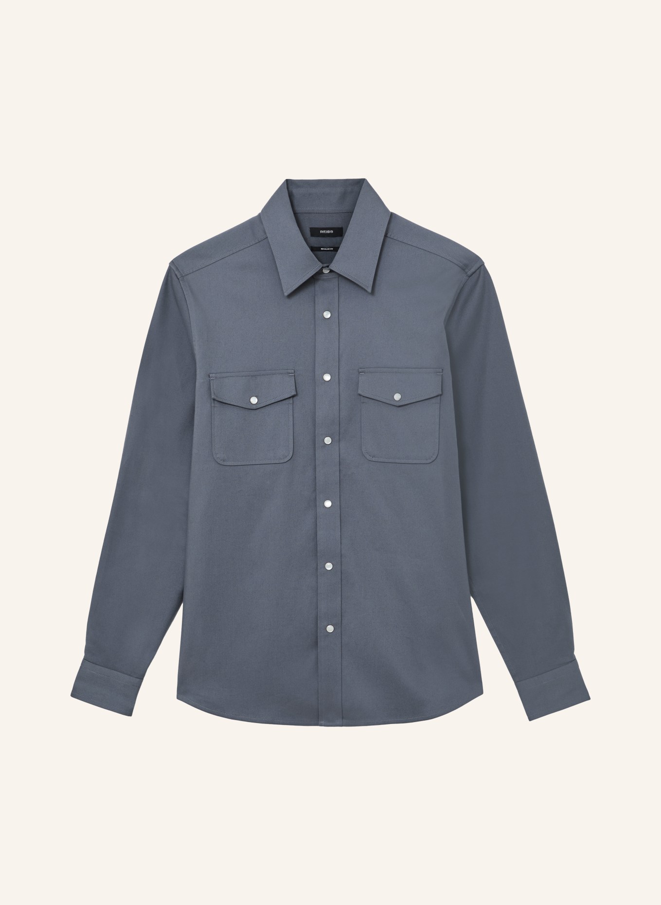 REISS Overshirt MCRAE: BLAUWGRIJS