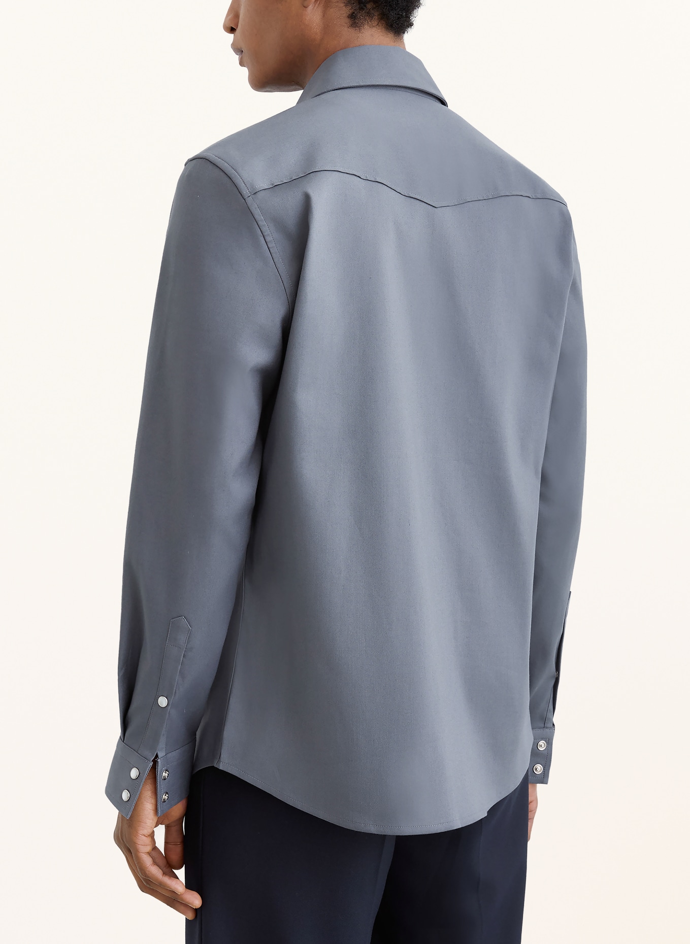 REISS Overshirt MCRAE: BLAUWGRIJS