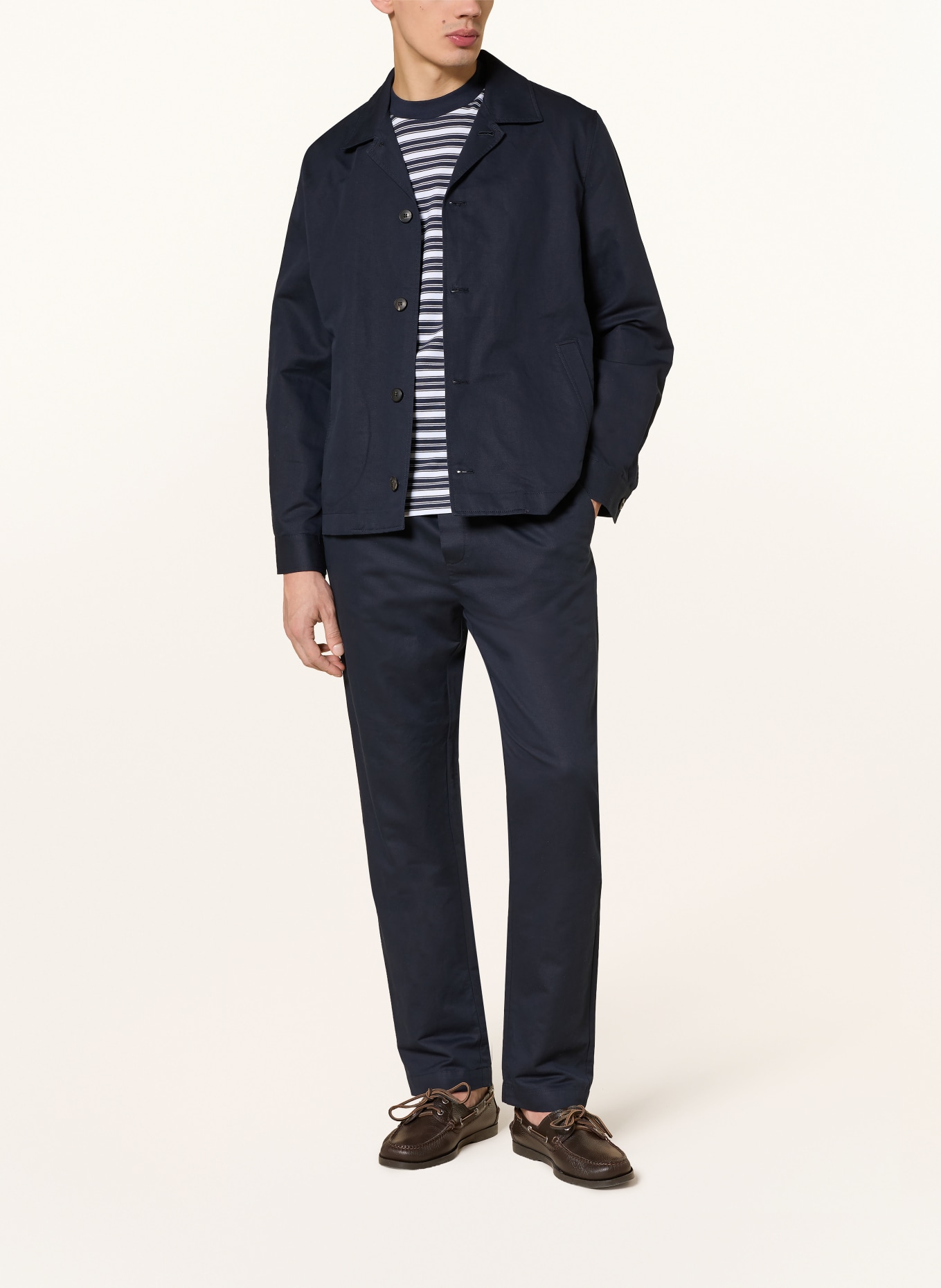 Sunspel Chino Regular Fit: DUNKELBLAU