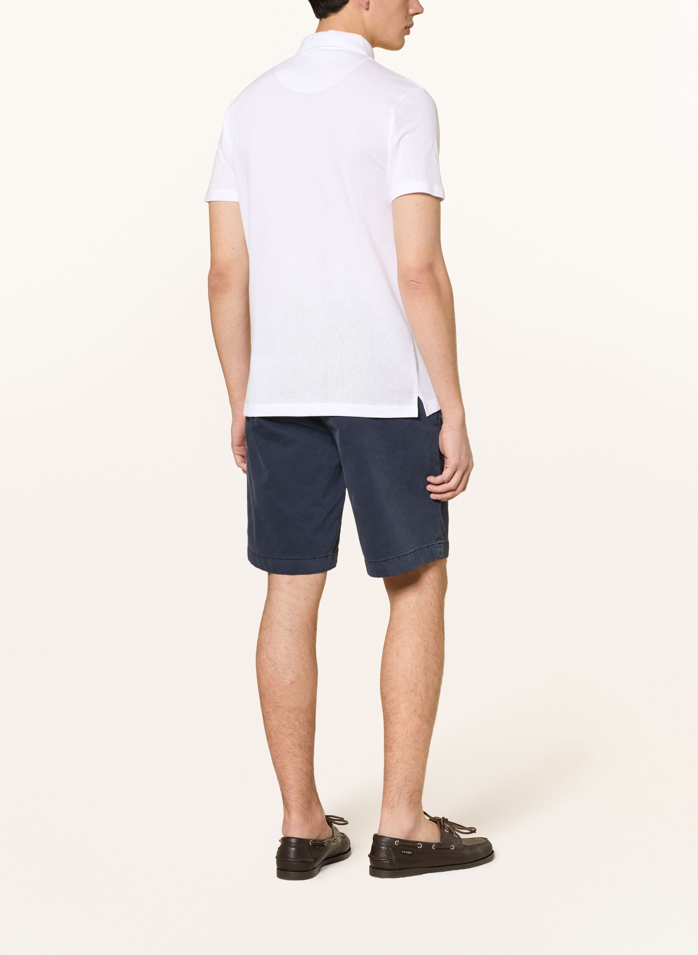 Sunspel Strick-Poloshirt RIVIERA: WEISS