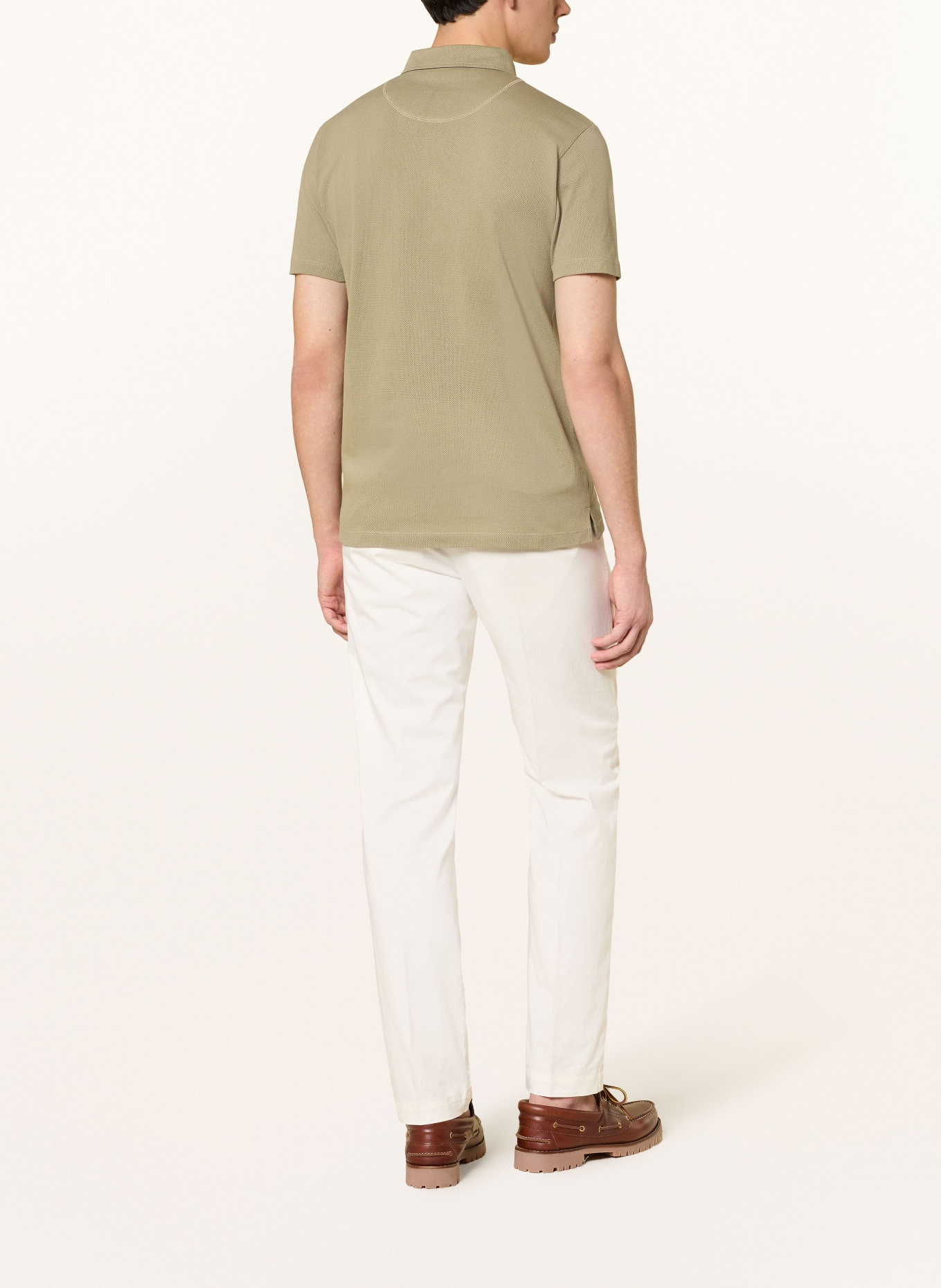 Sunspel Strick-Poloshirt RIVIERA: OLIV