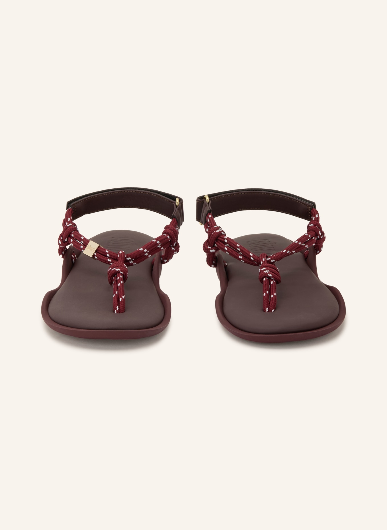 Flòwze teenverdelers: DONKERROOD / WIT