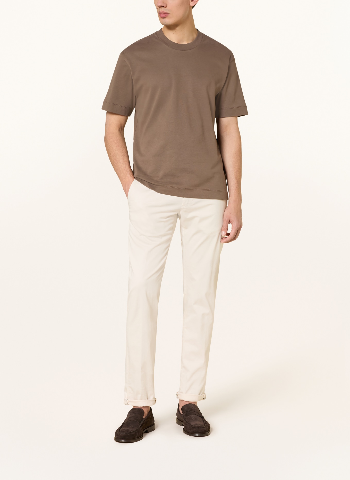 Sunspel T-Shirt: TAUPE