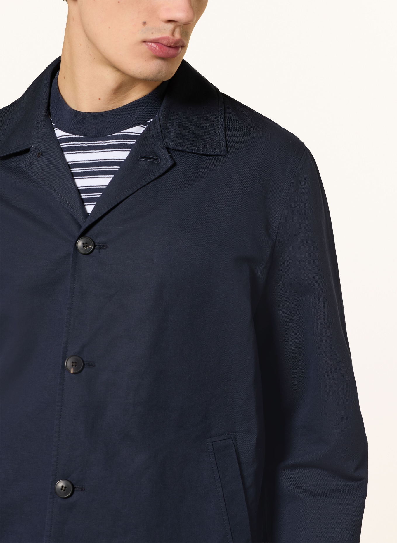 Sunspel Overjacket: DUNKELBLAU