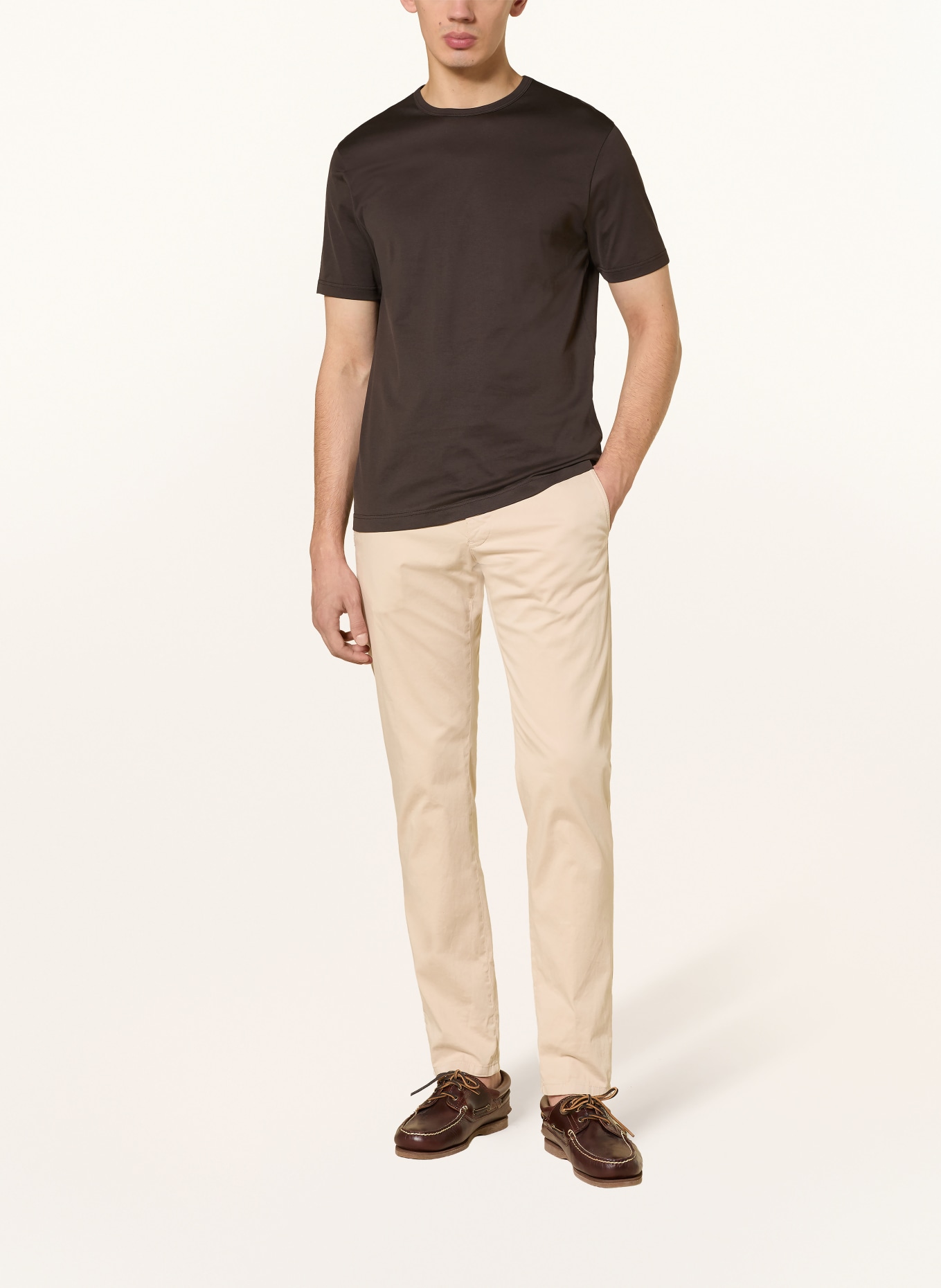 Sunspel T-Shirt: DUNKELBRAUN