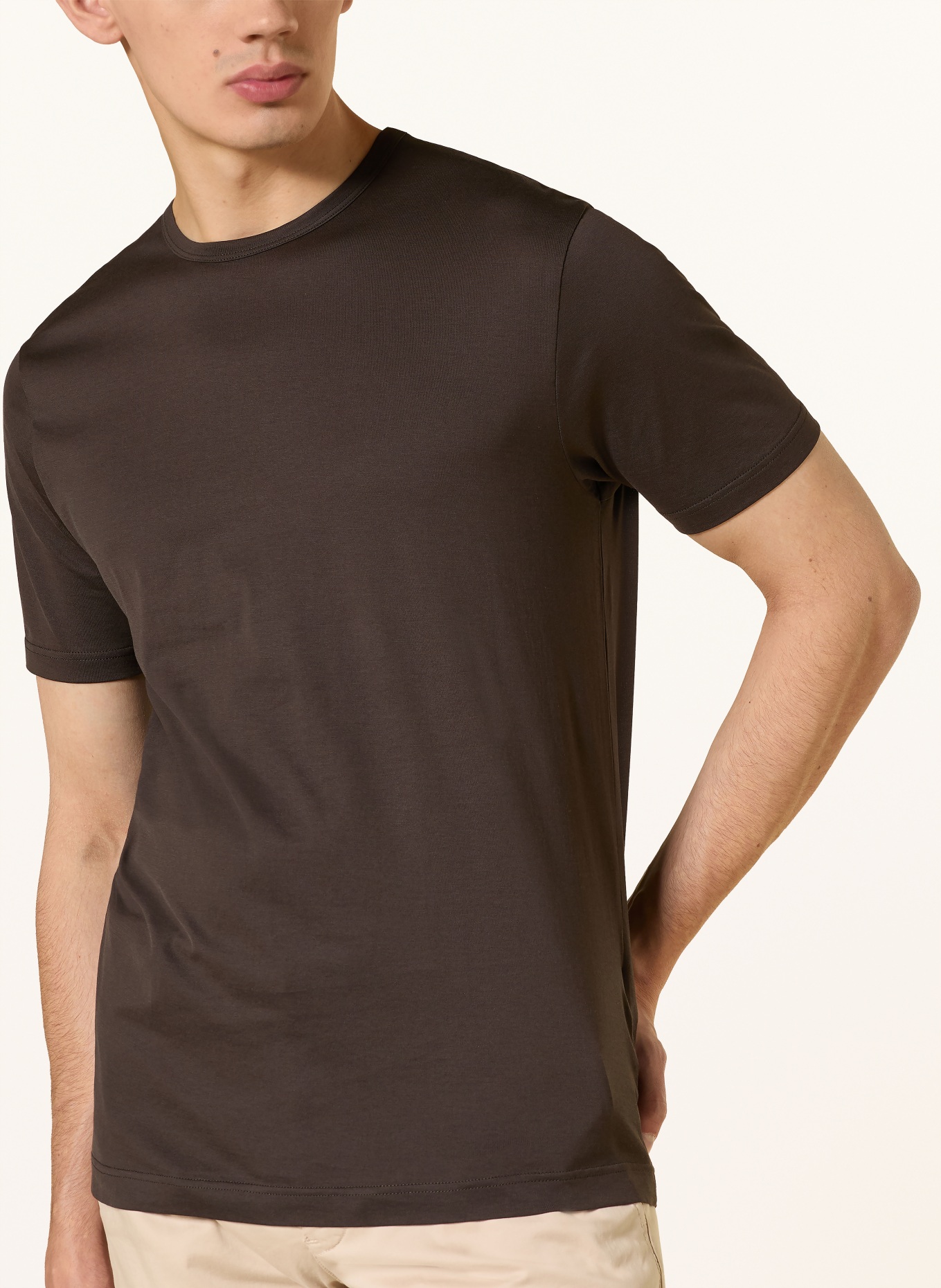 Sunspel T-Shirt: DUNKELBRAUN