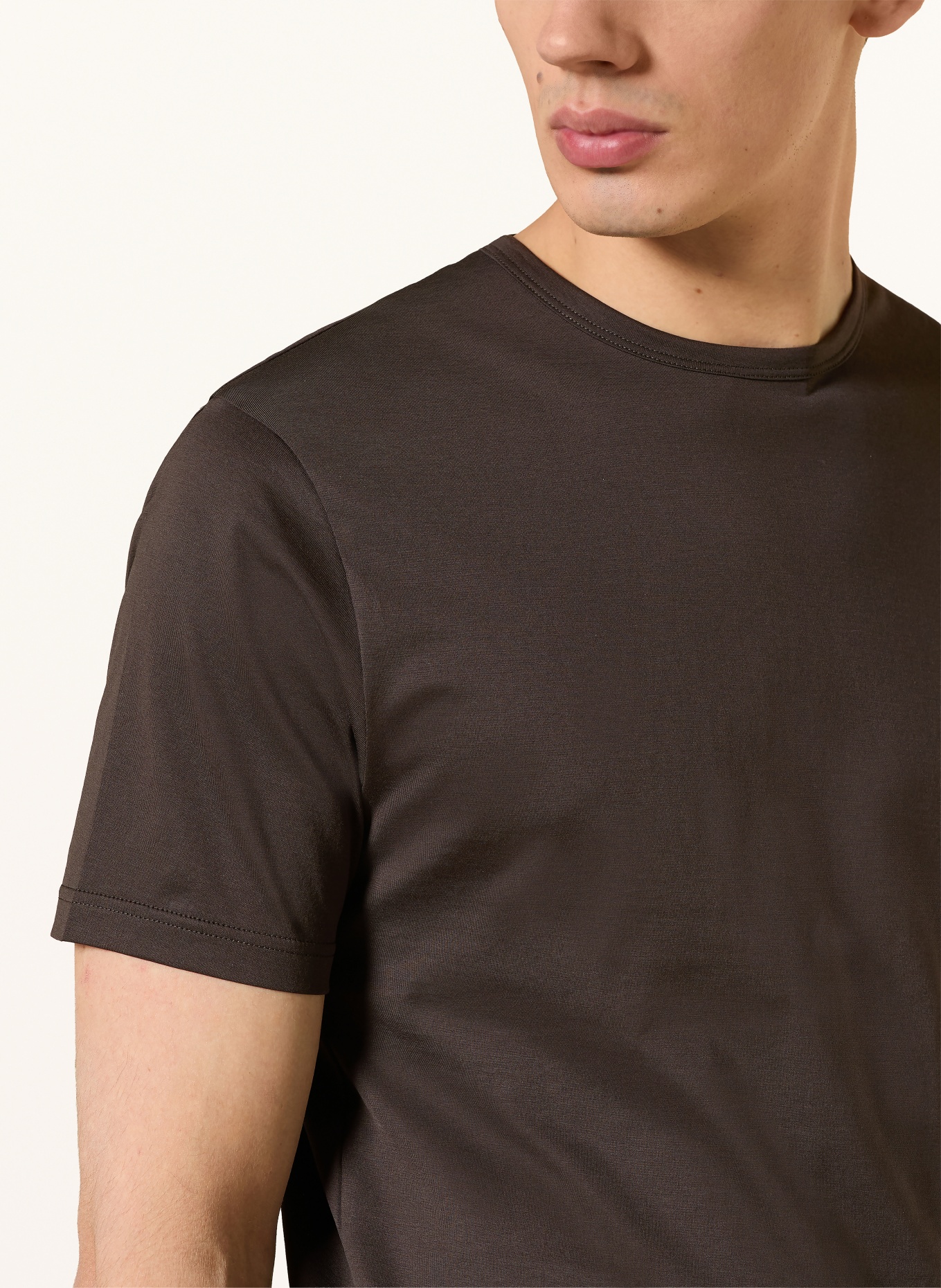 Sunspel T-Shirt: DUNKELBRAUN