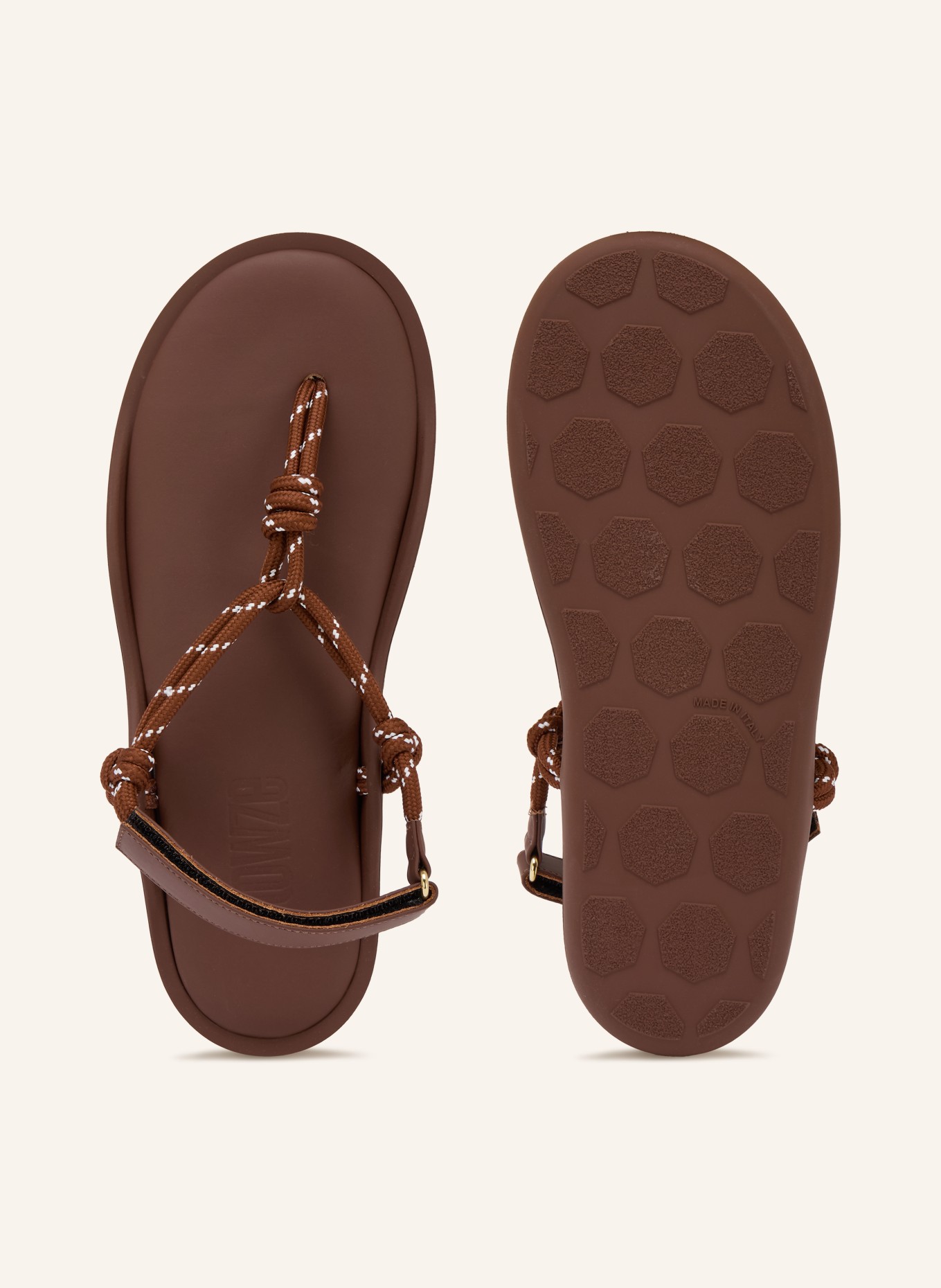 Flòwze toe separators: DARK BROWN