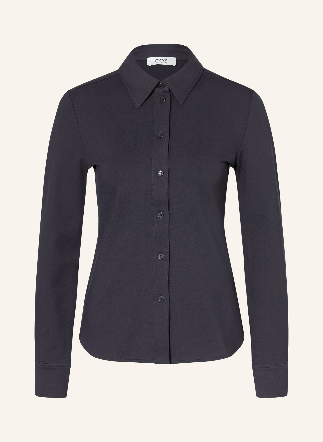 COS Košilová blůza: TMAVĚ MODRÁ