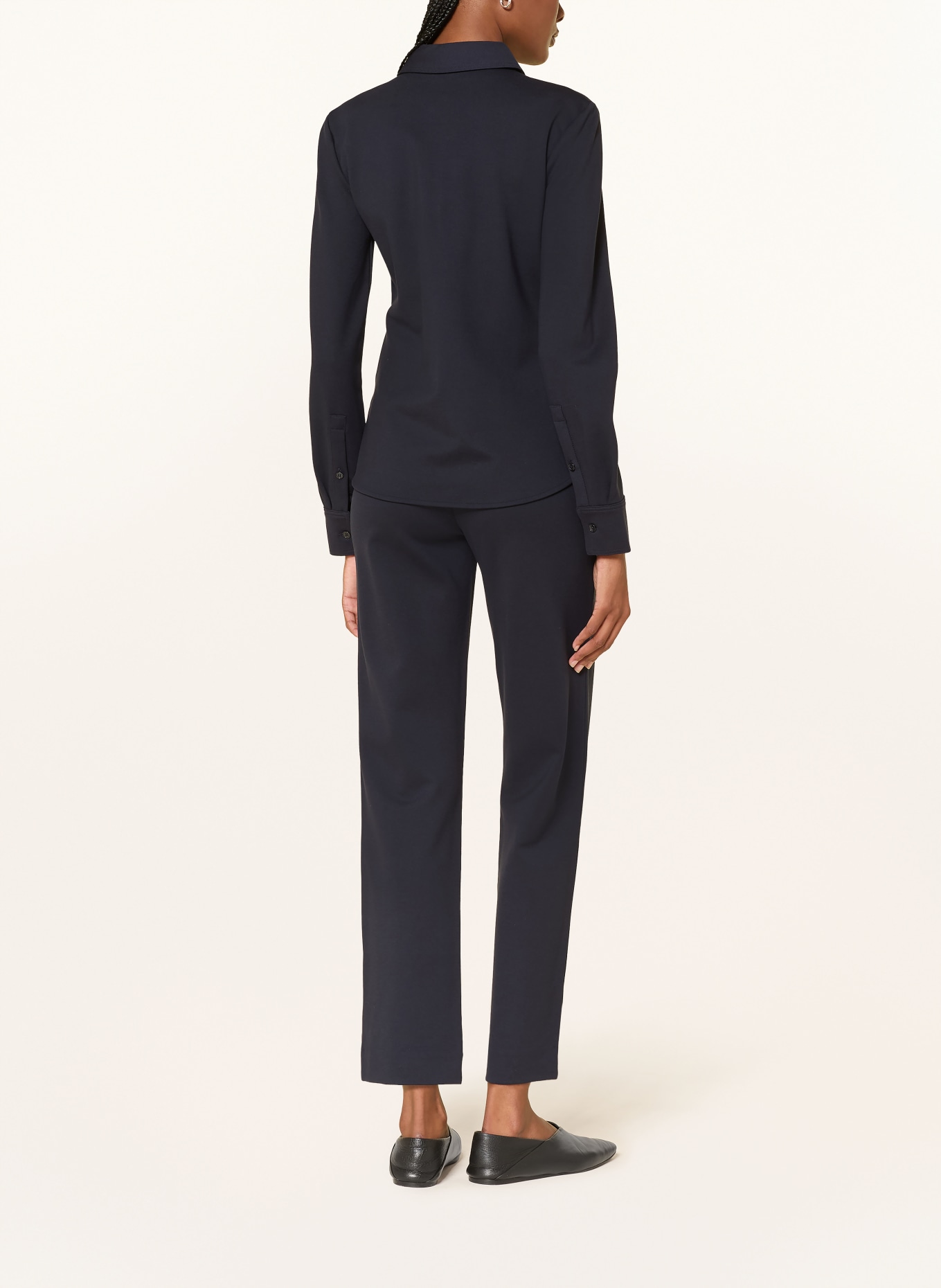 COS Košilová blůza: TMAVĚ MODRÁ