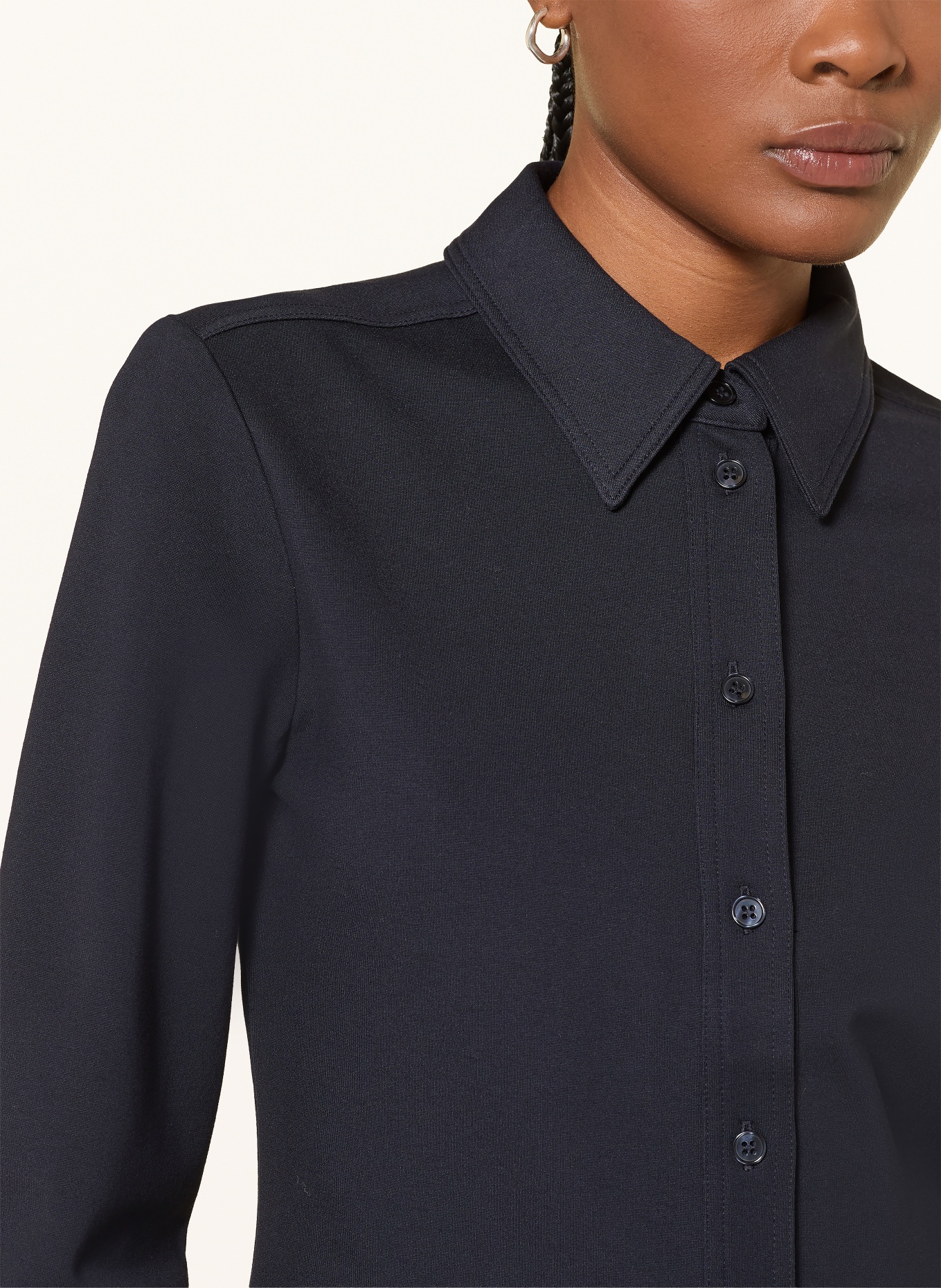 COS Košilová blůza: TMAVĚ MODRÁ