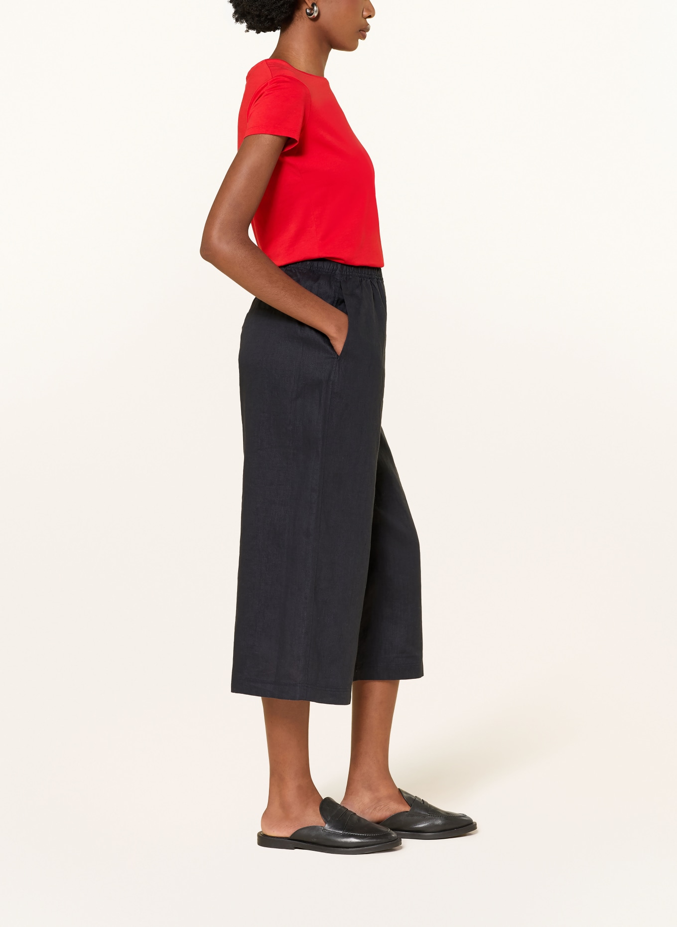 COS Linnen culotte: DONKERGRIJS