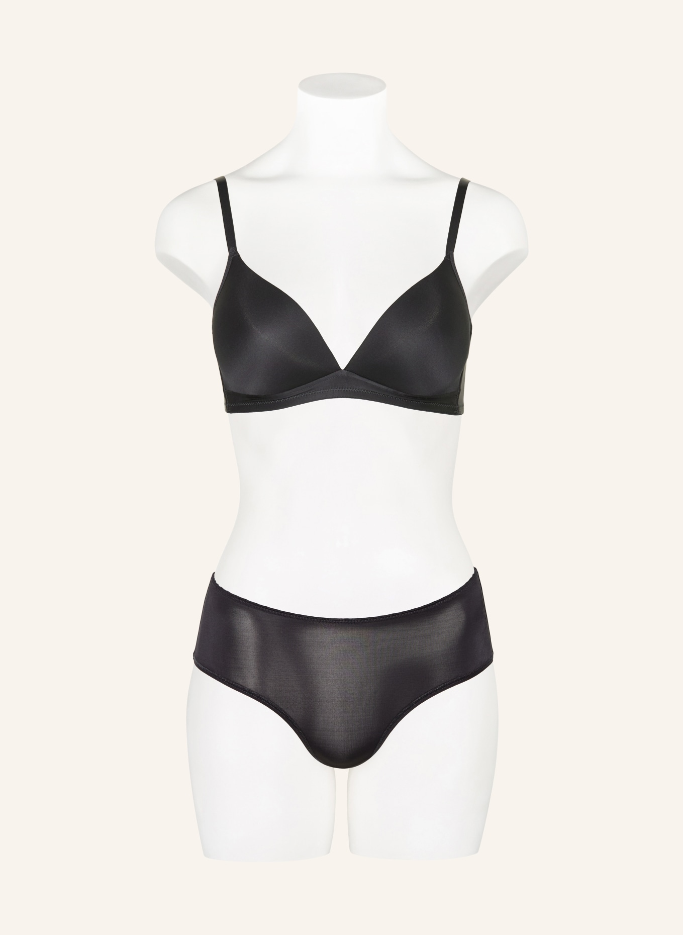 HANRO Slip SATIN DELUXE: ČERNÁ