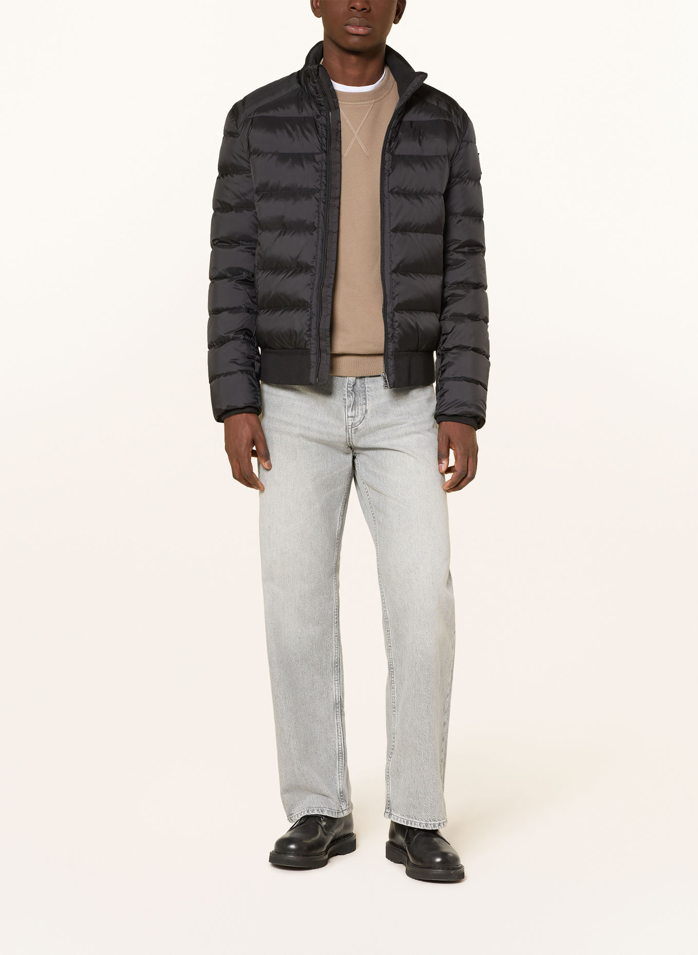 BELSTAFF Jacheta din puf COMPOUND: NEGRU