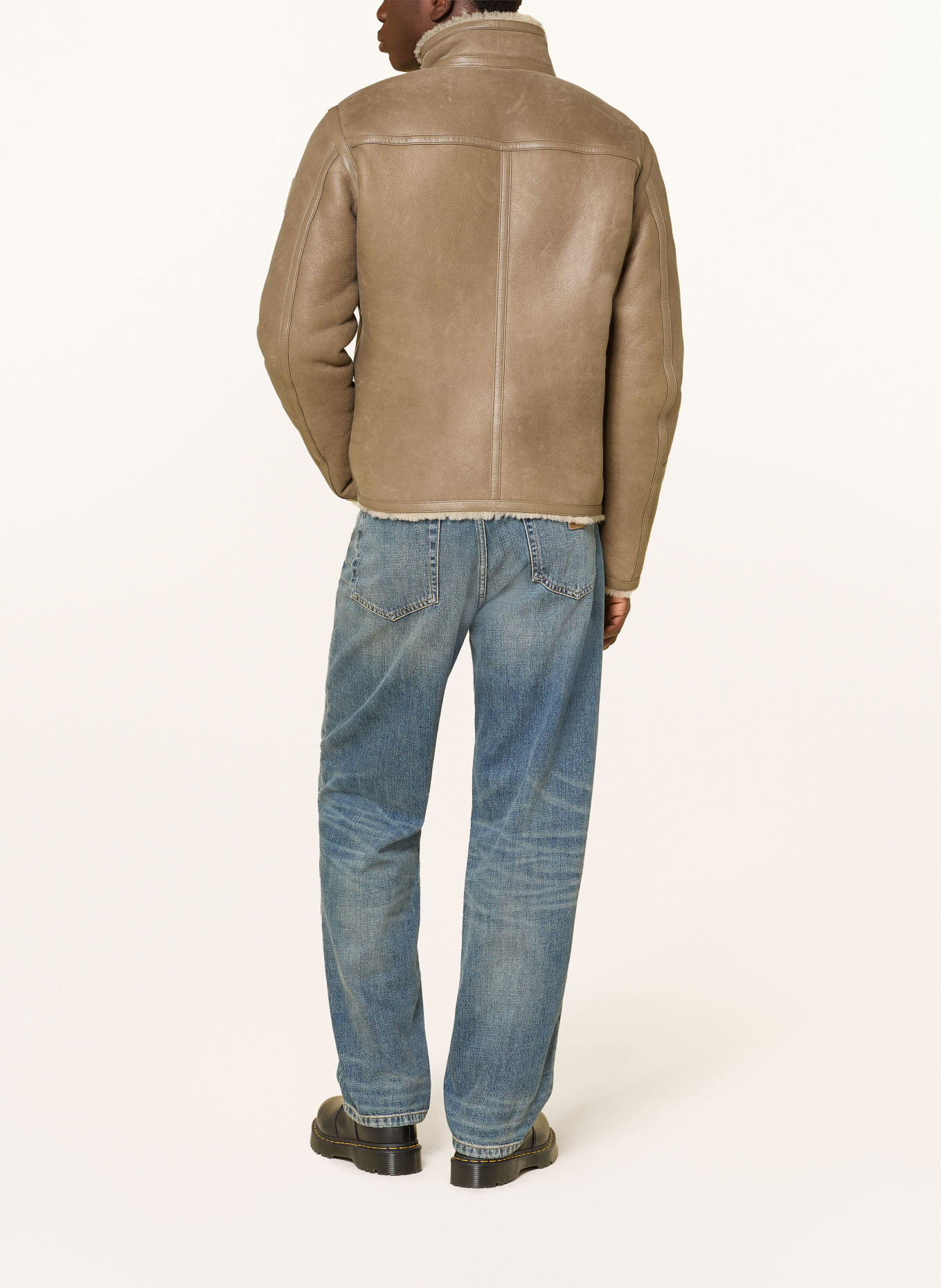 BELSTAFF Lederjacke HIGHLAND: BRAUN / BEIGE