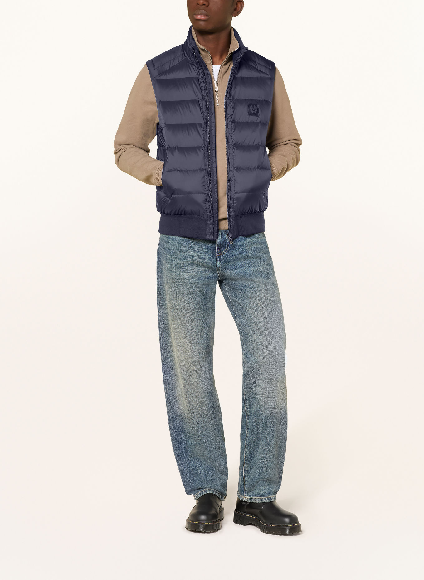 BELSTAFF COMPOUND Down Vest: DARK BLUE