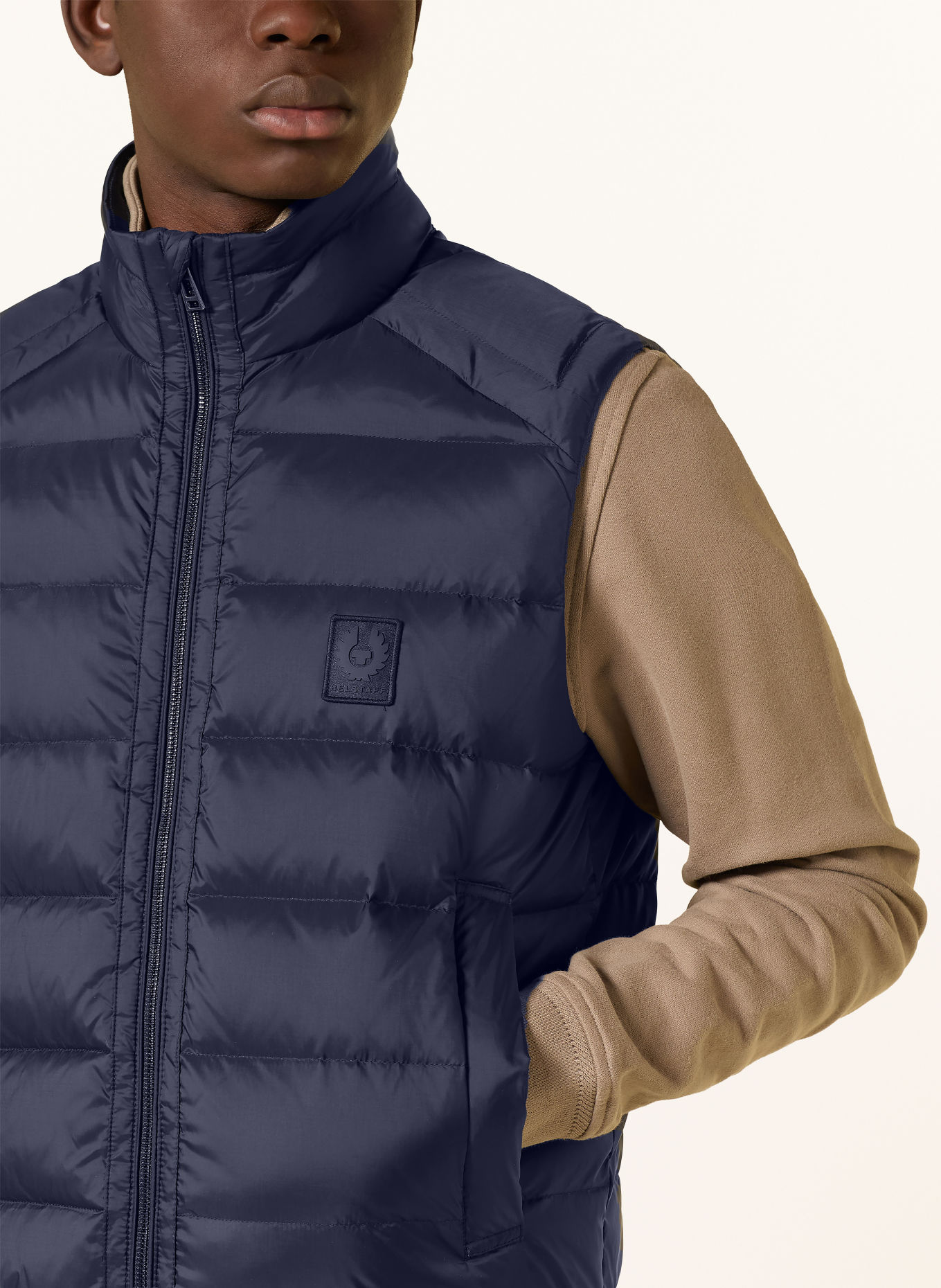 BELSTAFF COMPOUND Down Vest: DARK BLUE