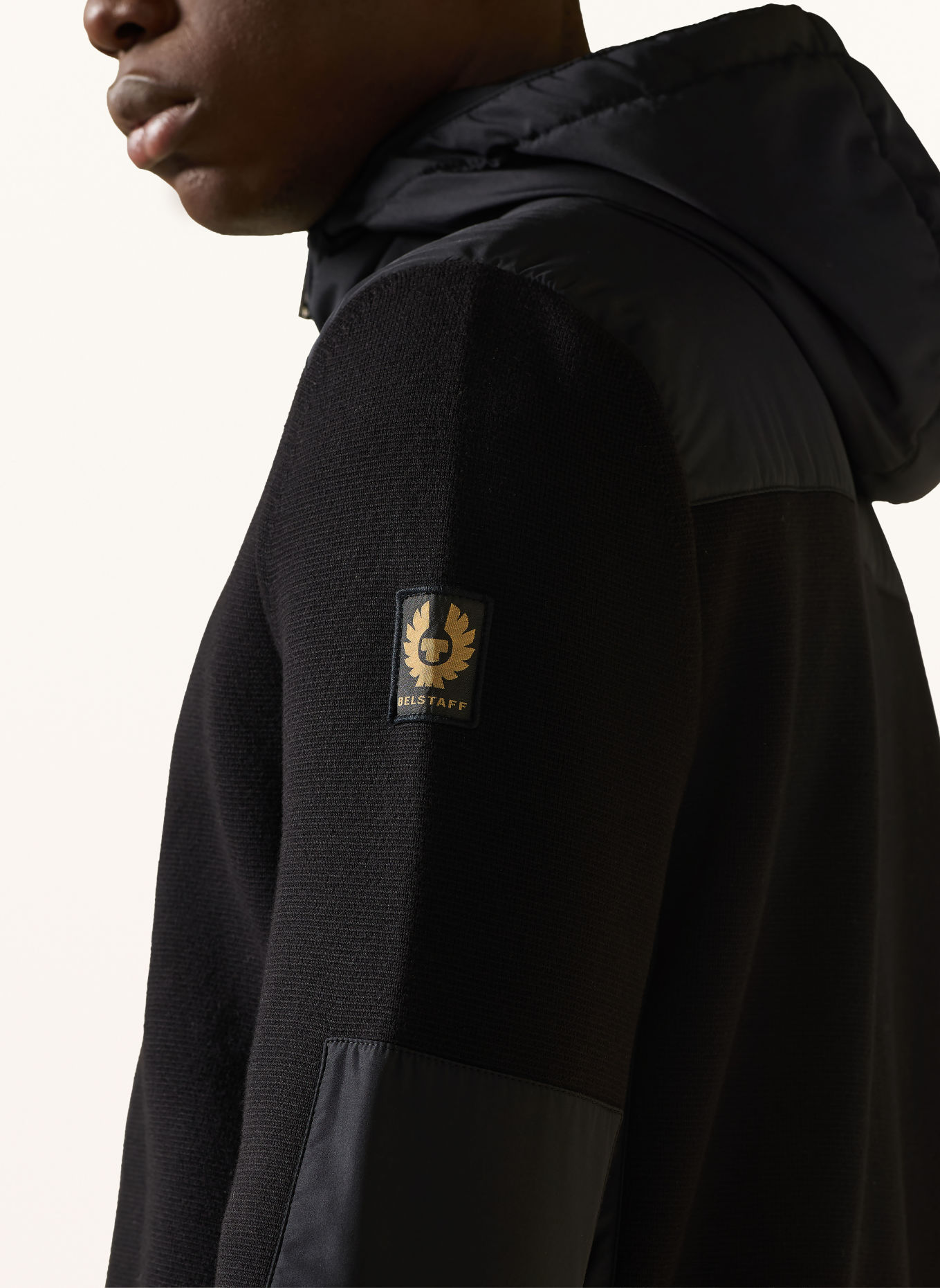 BELSTAFF Kurtka typu blouson CONSOLE z mieszanki materiałów: CZARNY