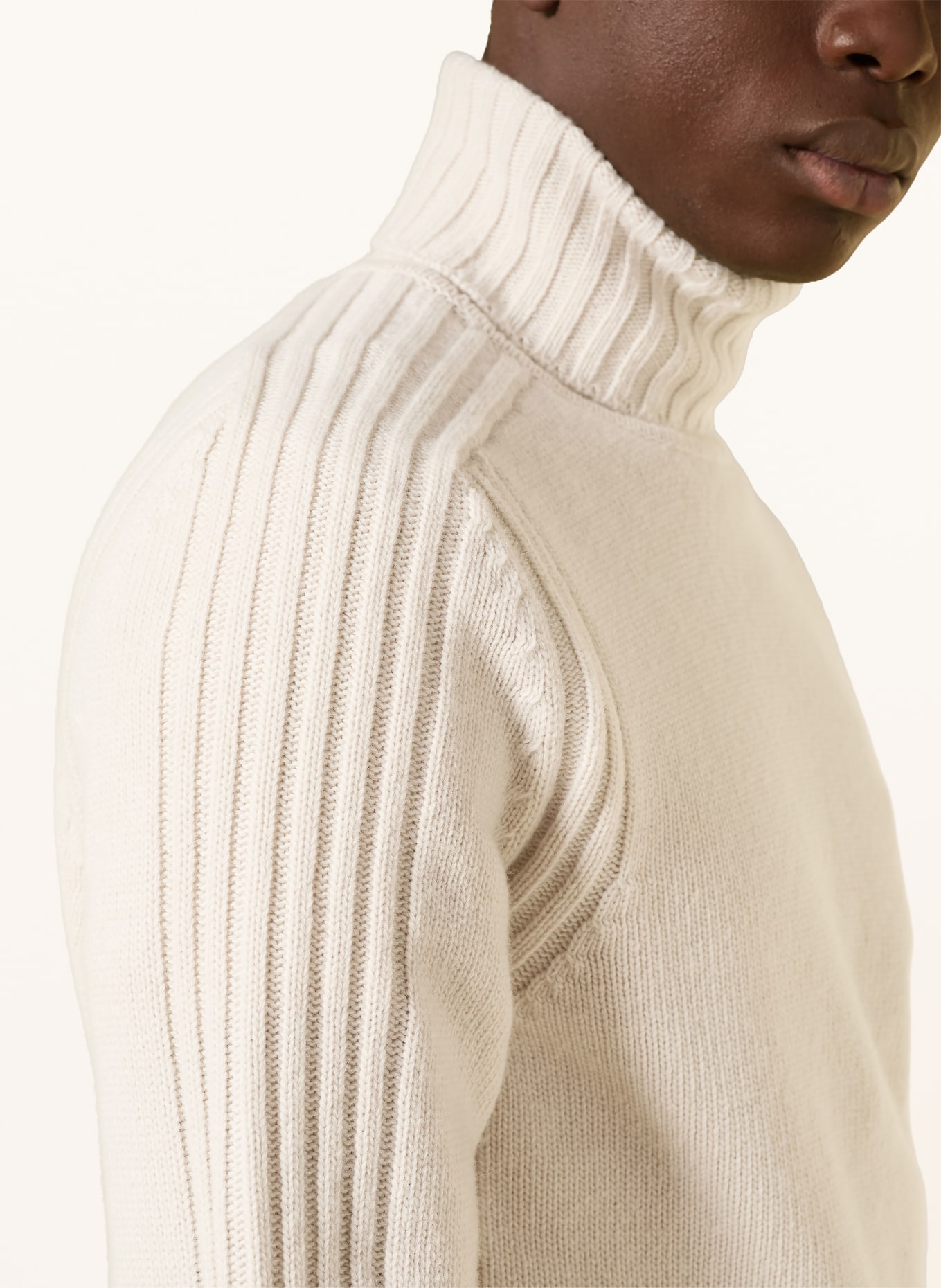 BELSTAFF Rollkragenpullover WATCH: ECRU