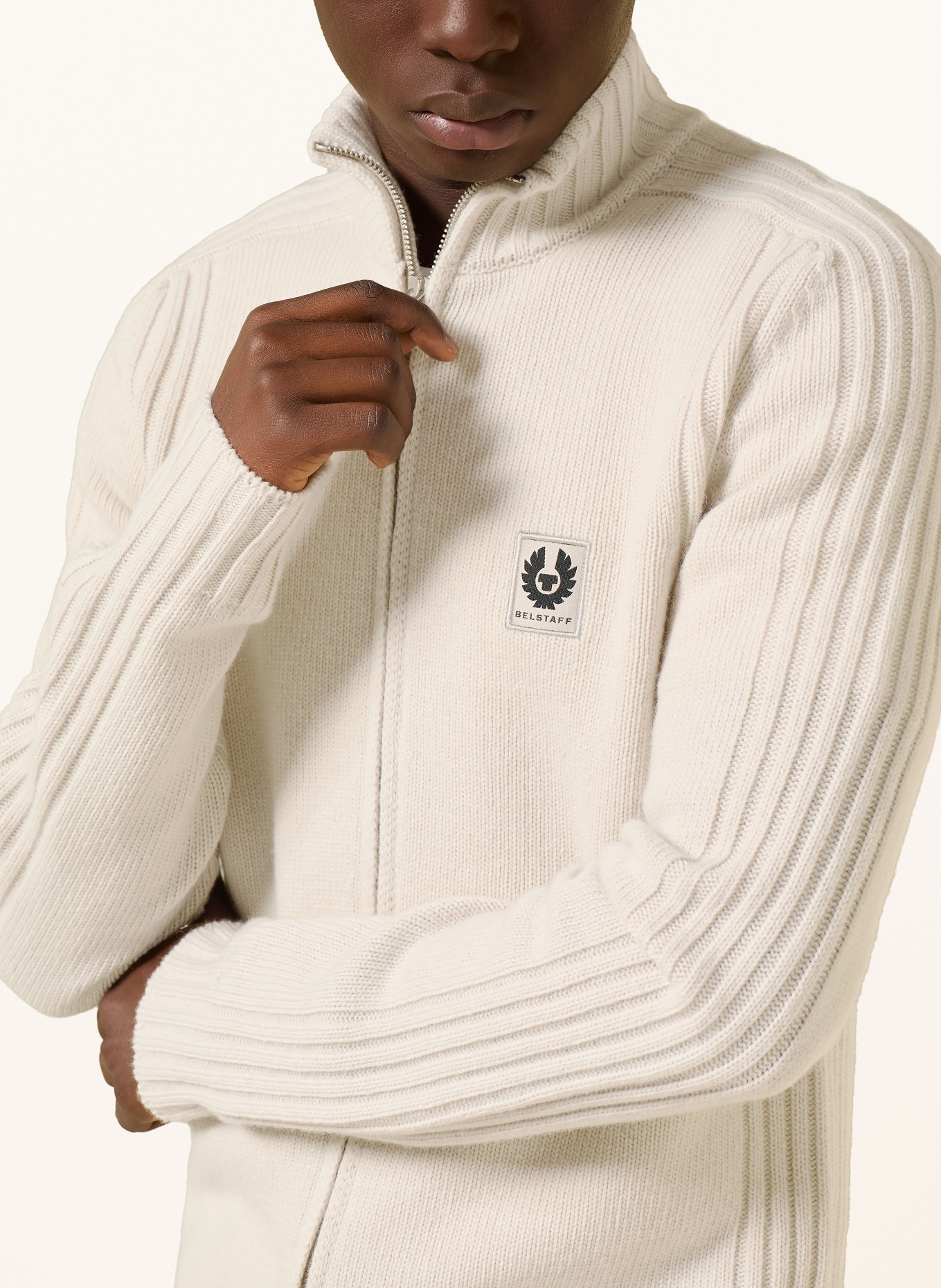 BELSTAFF Strickjacke WATCH: ECRU