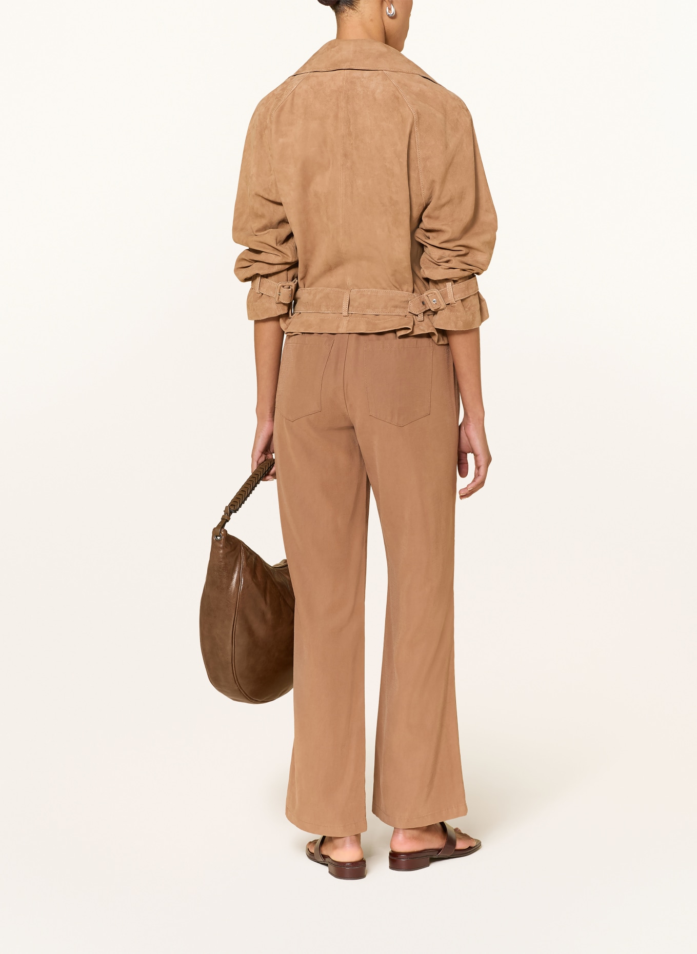 monari Pantalon Marlene: COGNAC