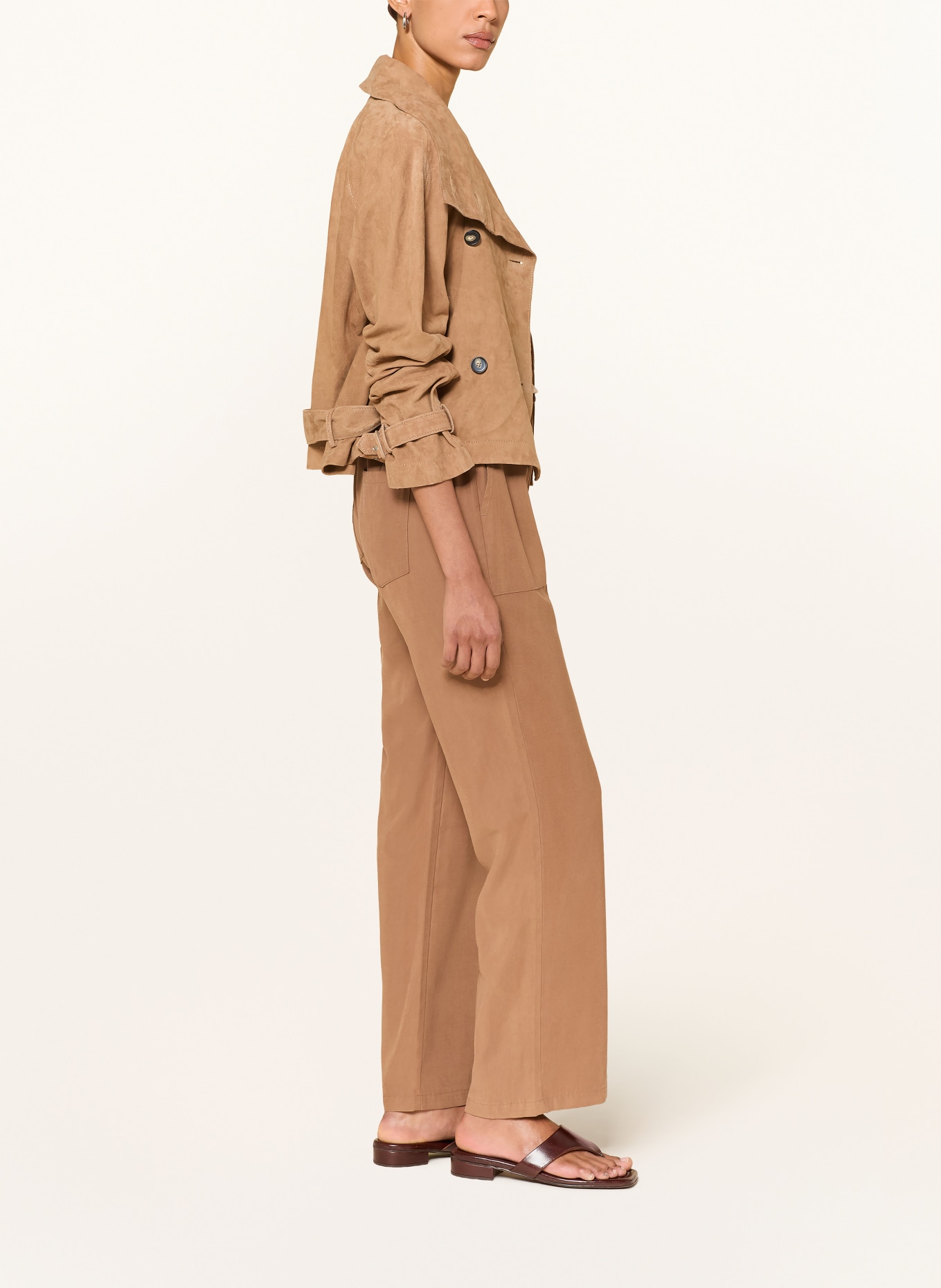 monari Pantalon Marlene: COGNAC