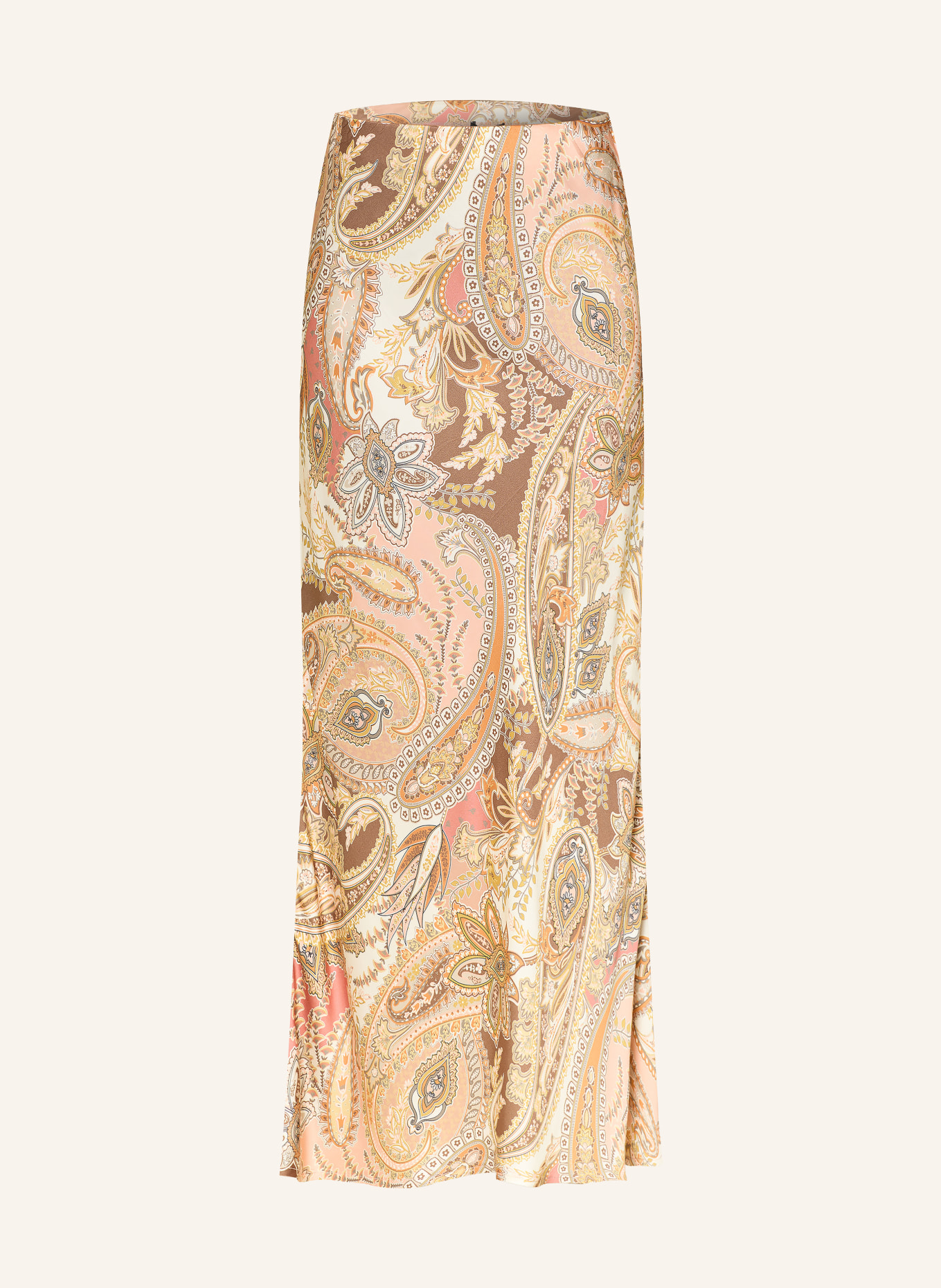 monari Jupe en satin: CRÈME / TAUPE / SAUMON