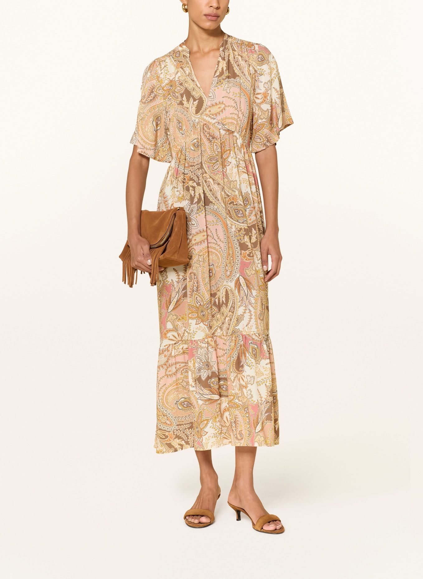 monari Šaty: KRÉMOVÁ / HNĚDÁ / RŮŽOVÁ