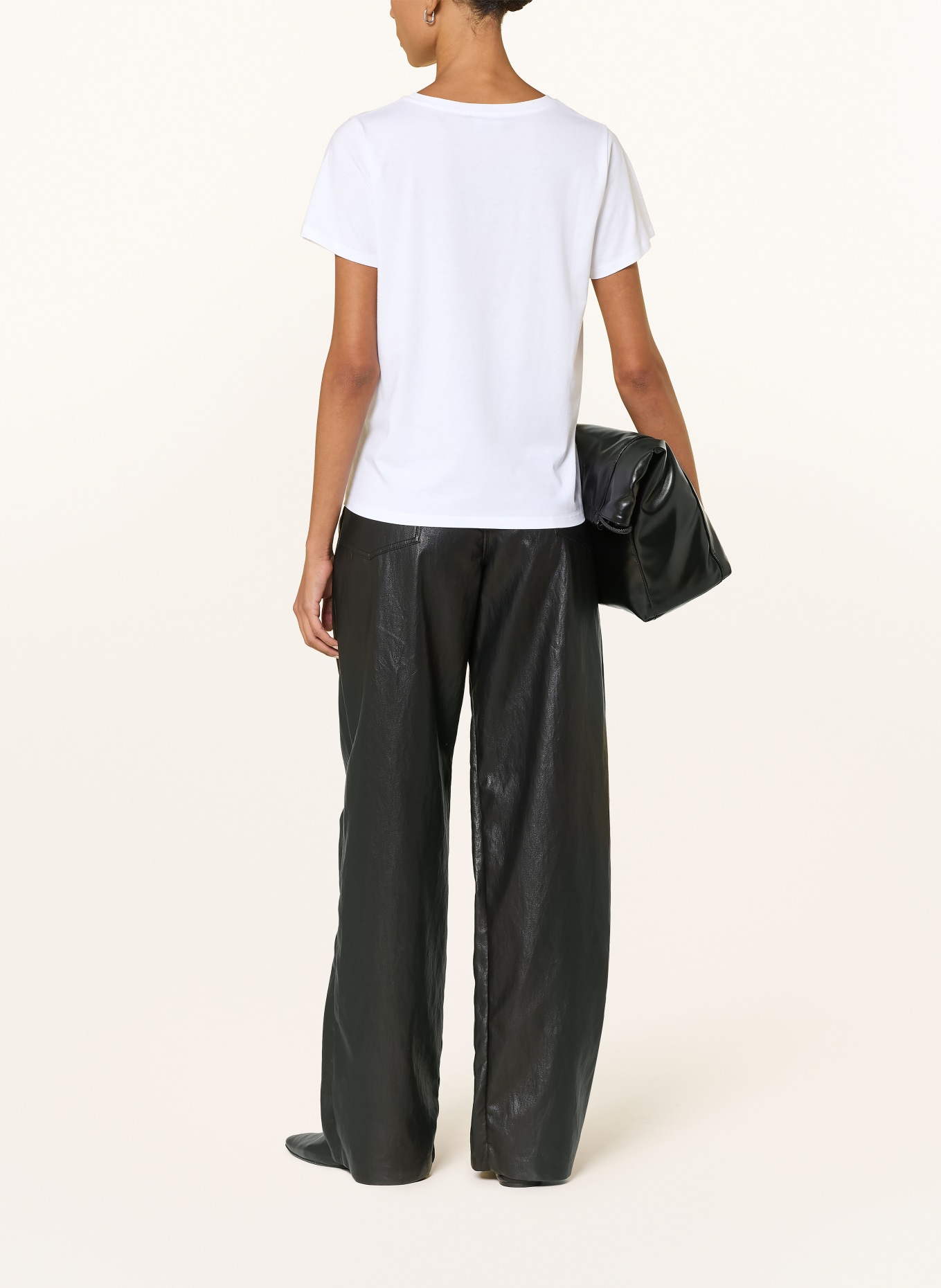 monari T-shirt avec strass: CRÈME