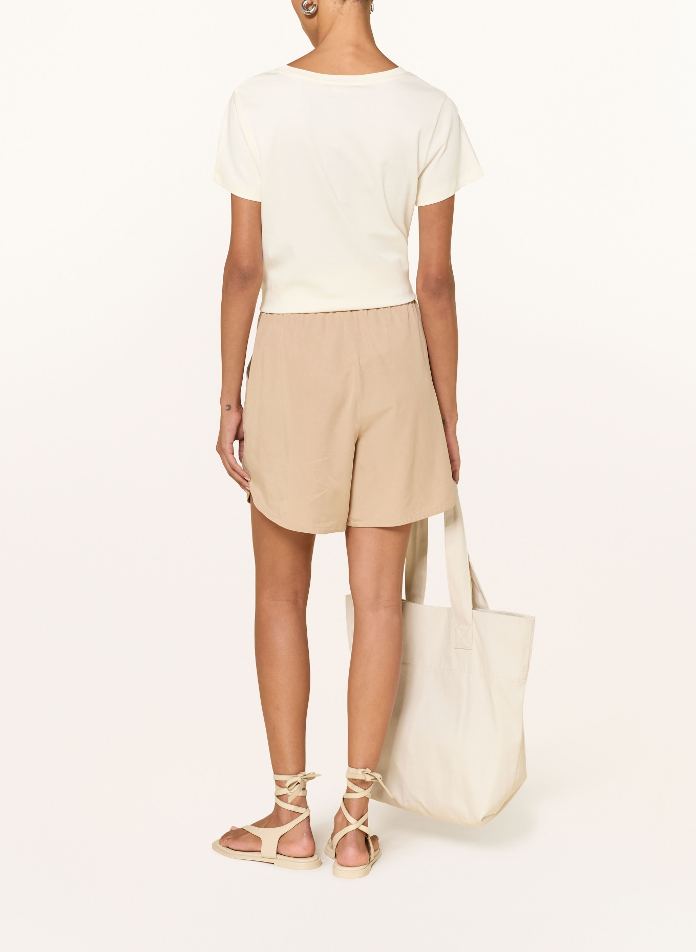 monari T-shirt avec strass: CRÈME