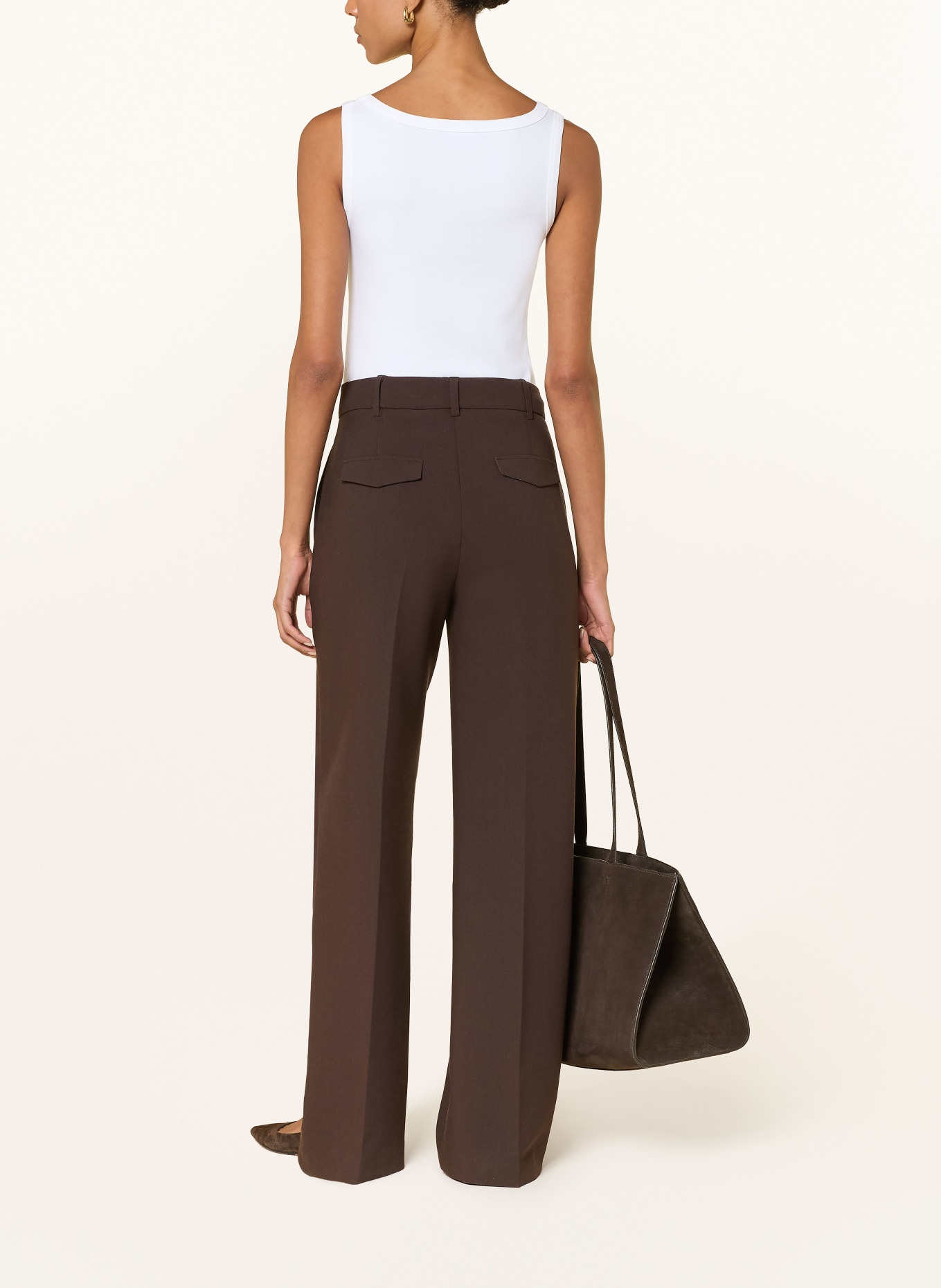 monari Haut orné de strass: BLANC / MARRON