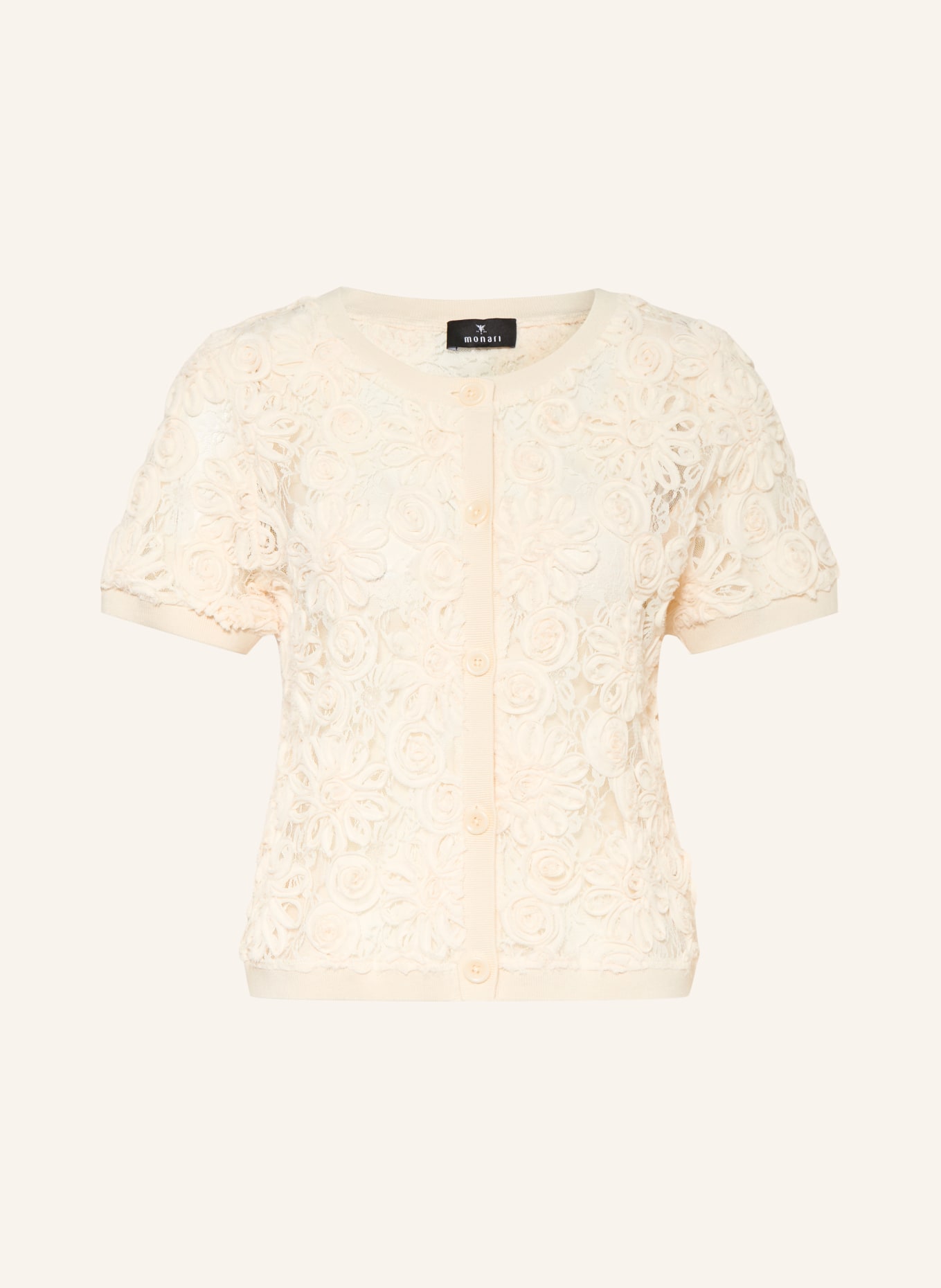 monari Cardigan en dentelle: CRÈME