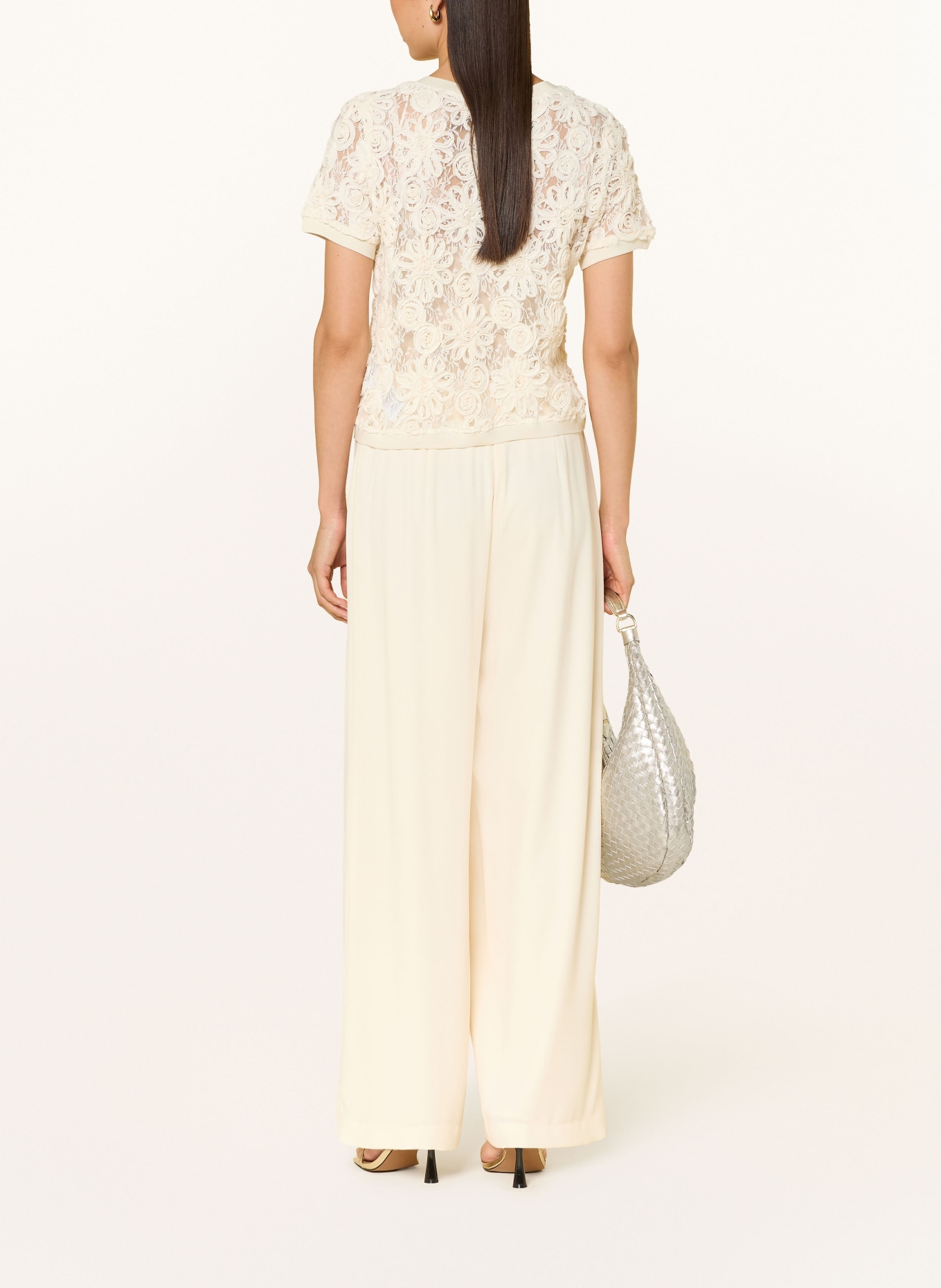 monari Cardigan en dentelle: CRÈME