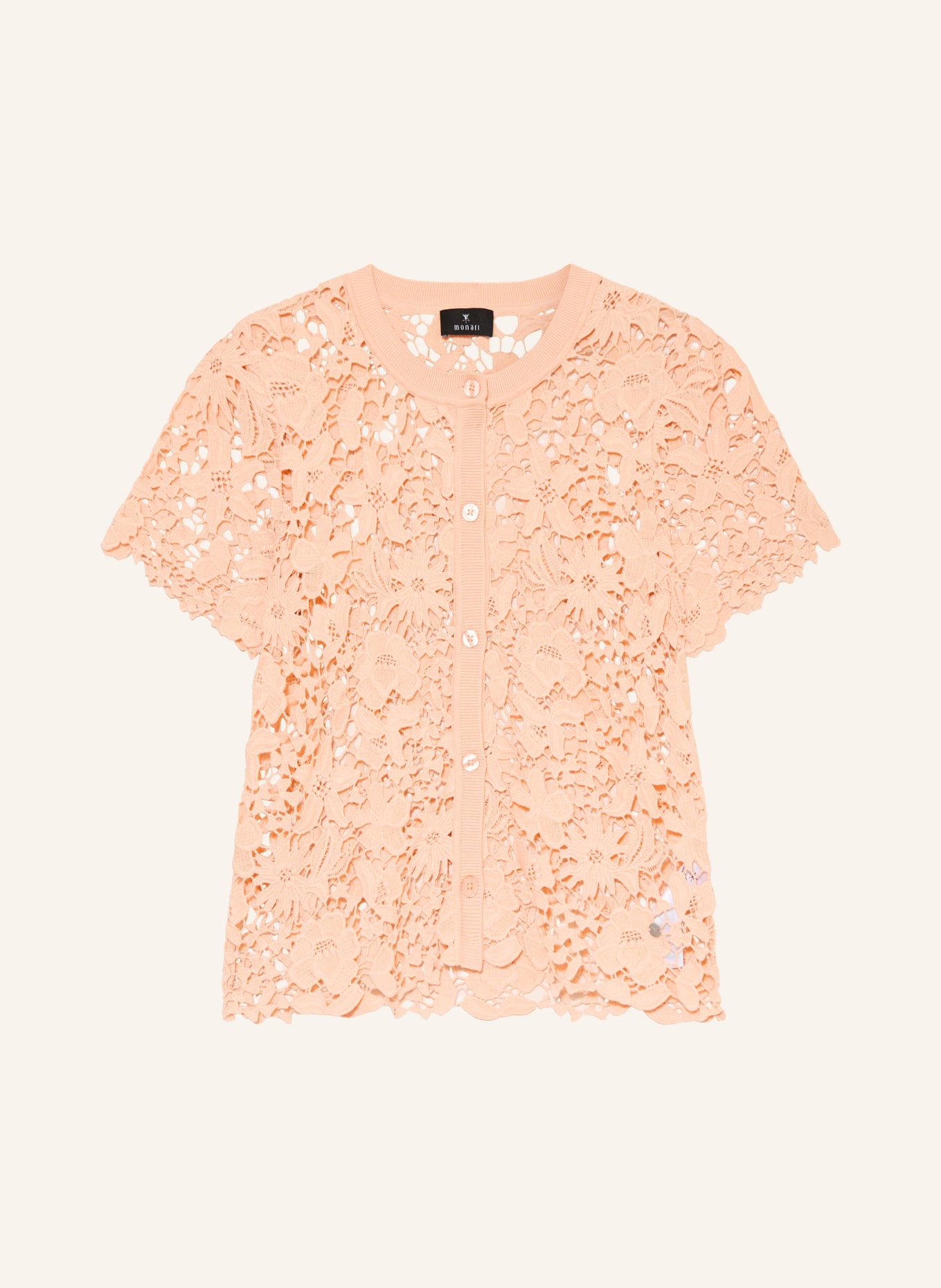 monari Cardigan en dentelle: ROSE CLAIR